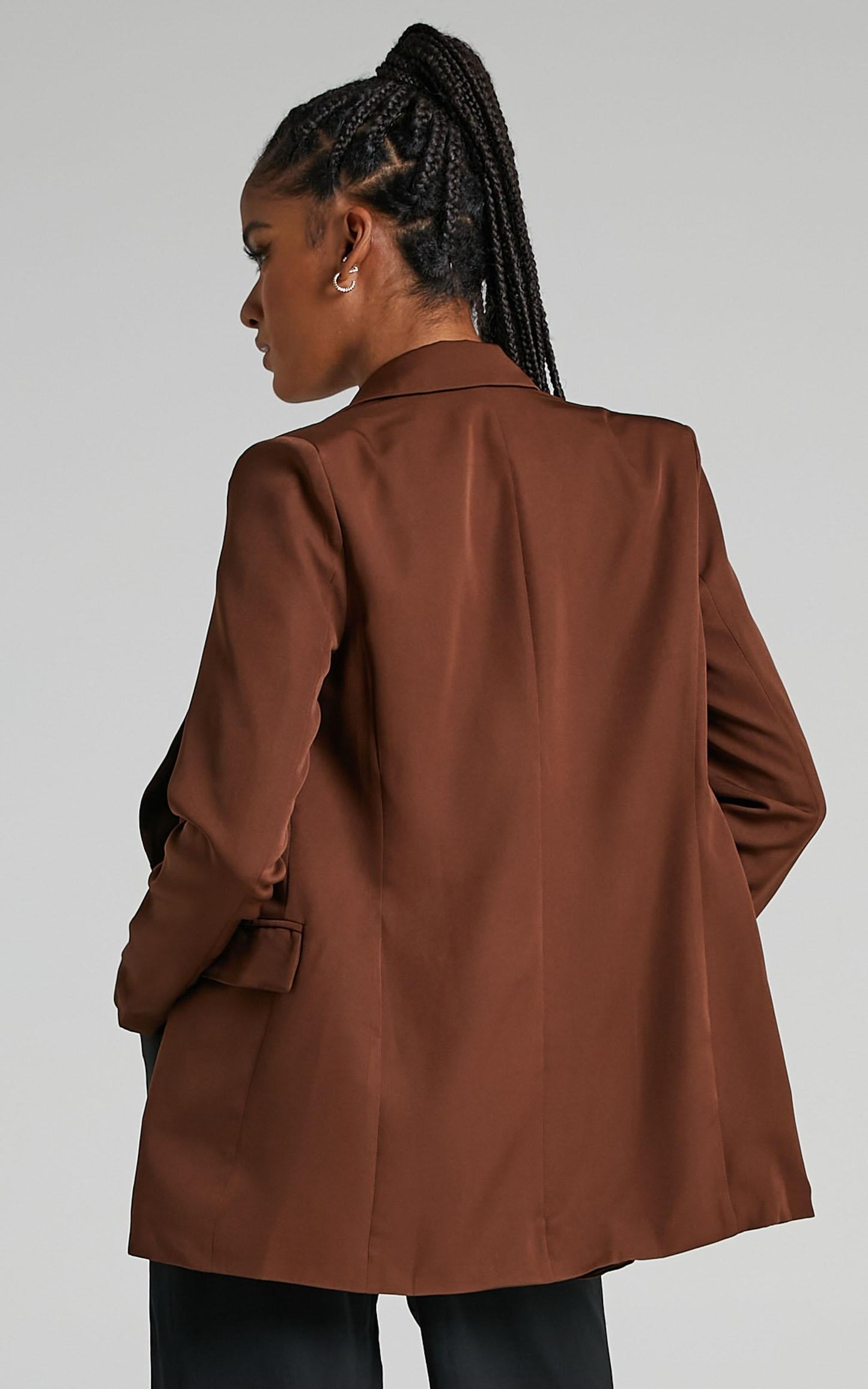 All Grown Up Blazer in Chocolate