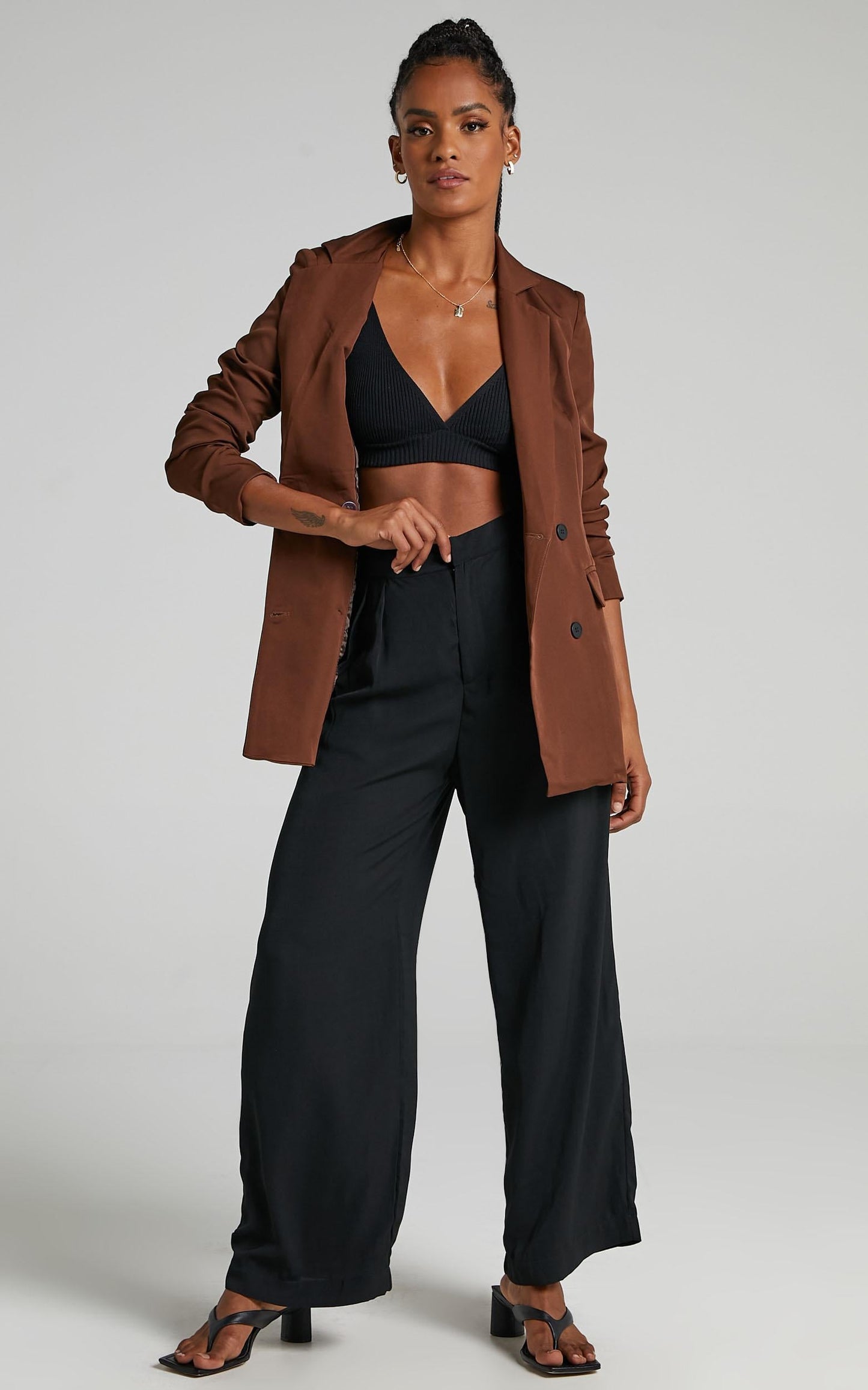 All Grown Up Blazer in Chocolate