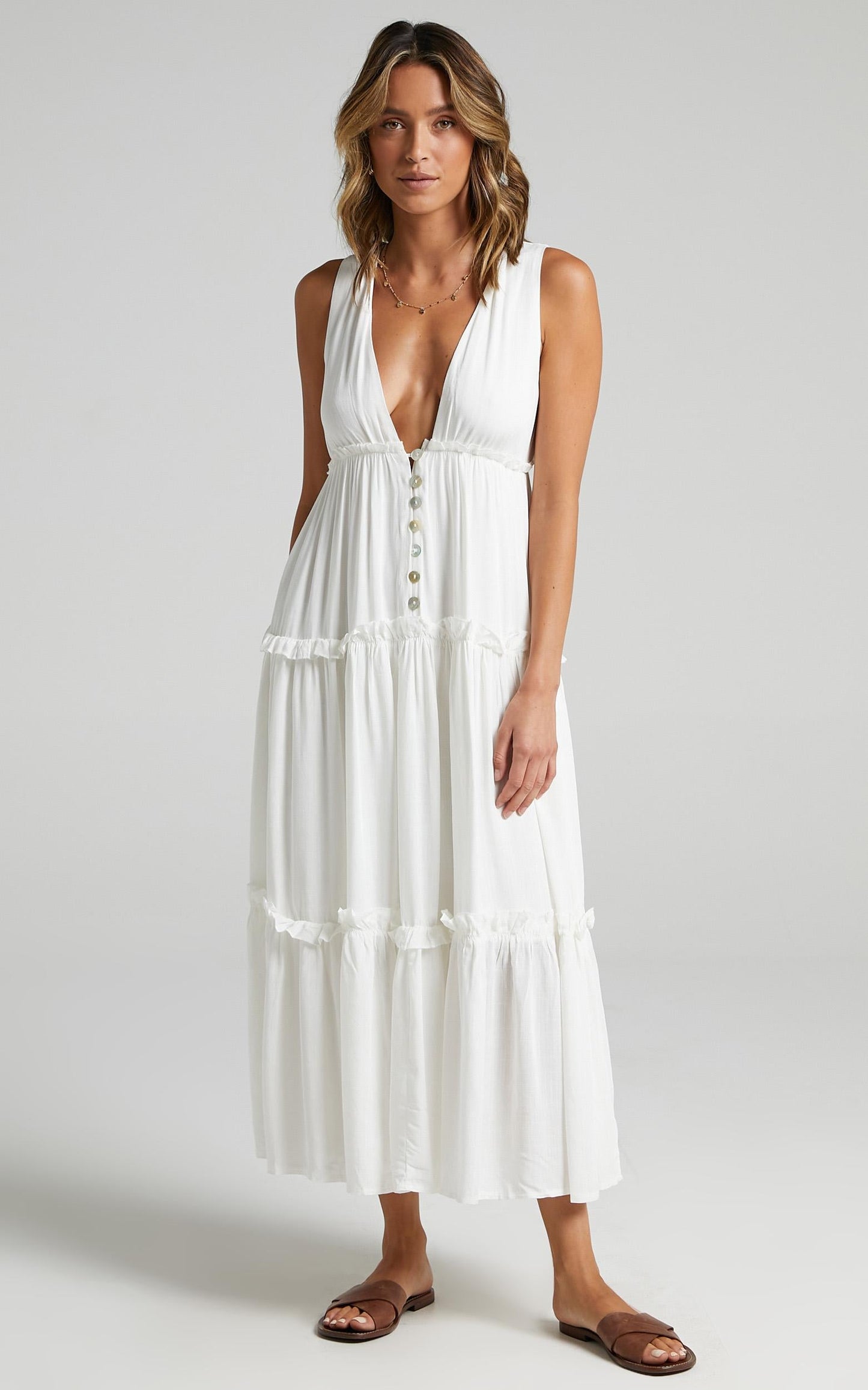 Arlana Dress in White