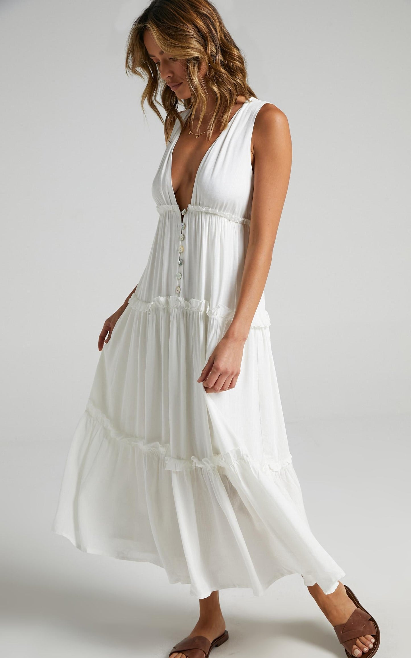 Arlana Dress in White