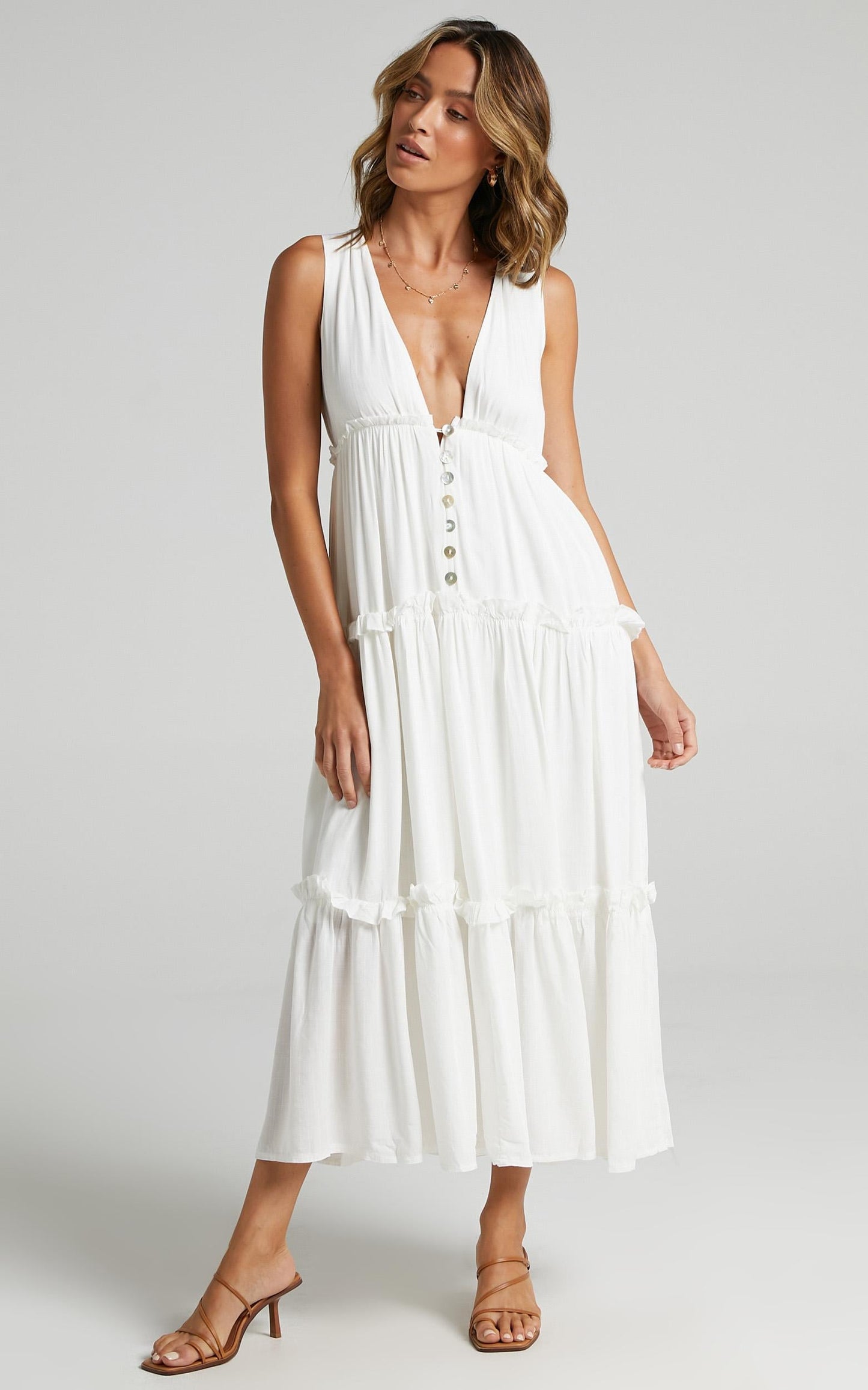 Arlana Dress in White