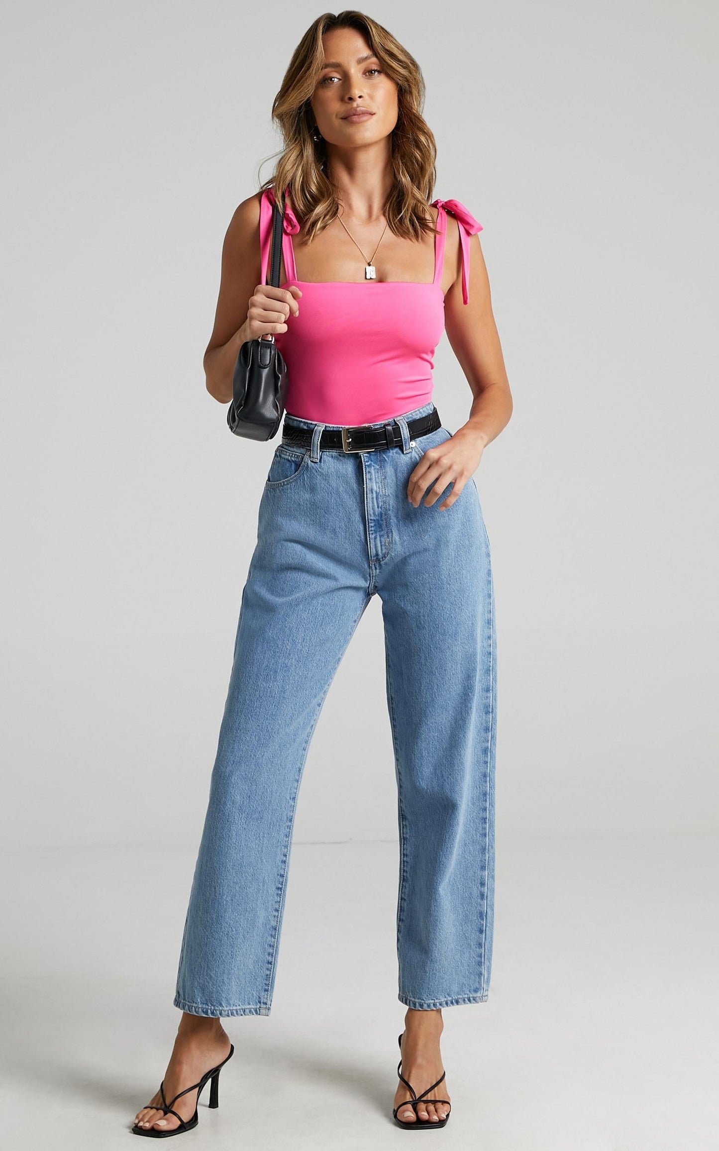 Crave Me Bodysuit in Hot Pink