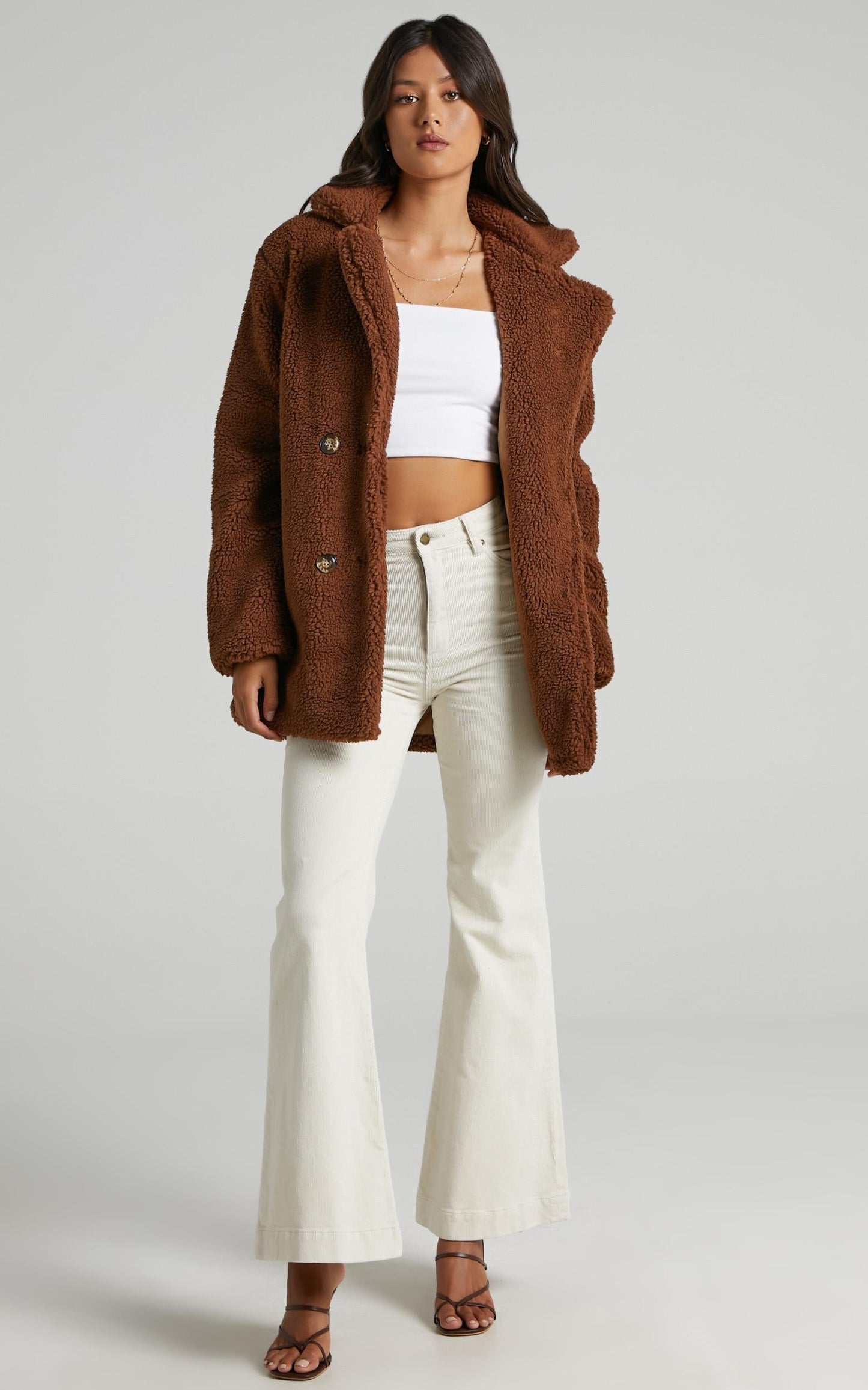 Darra Coat in Chocolate