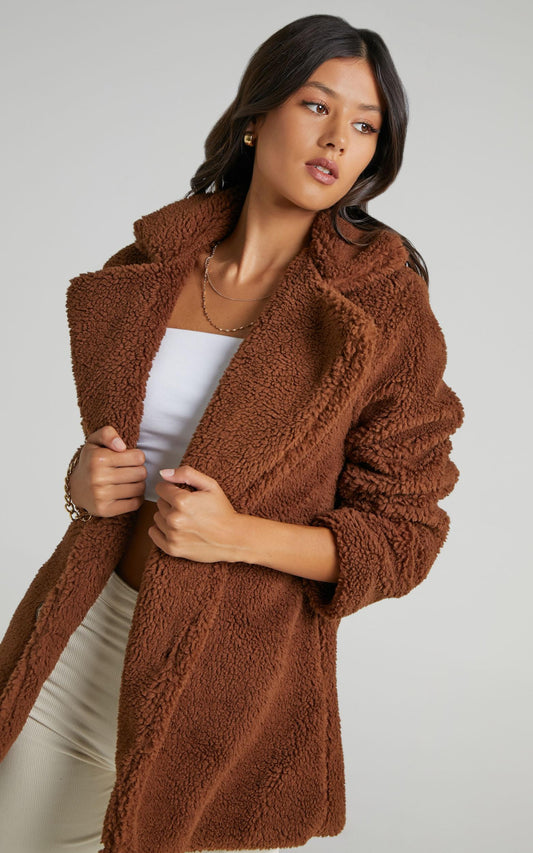 Darra Coat in Chocolate