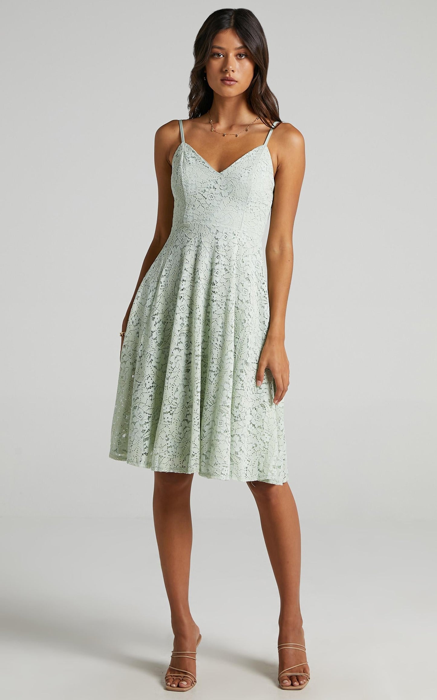 Far Beyond Dress in Sage Lace