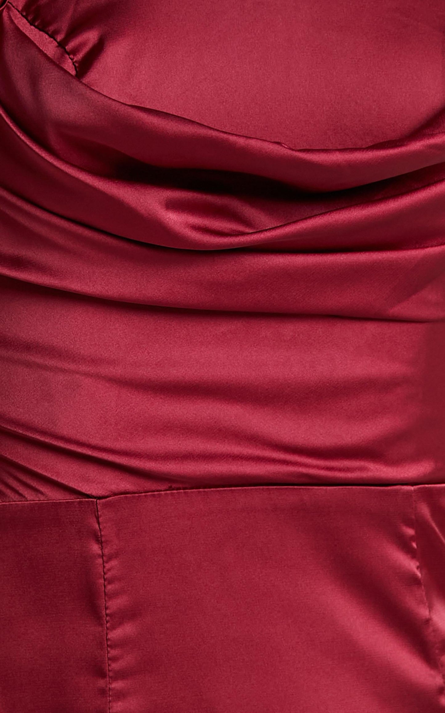 Faye Off Shoulder Maxi Dress in Wine Satin