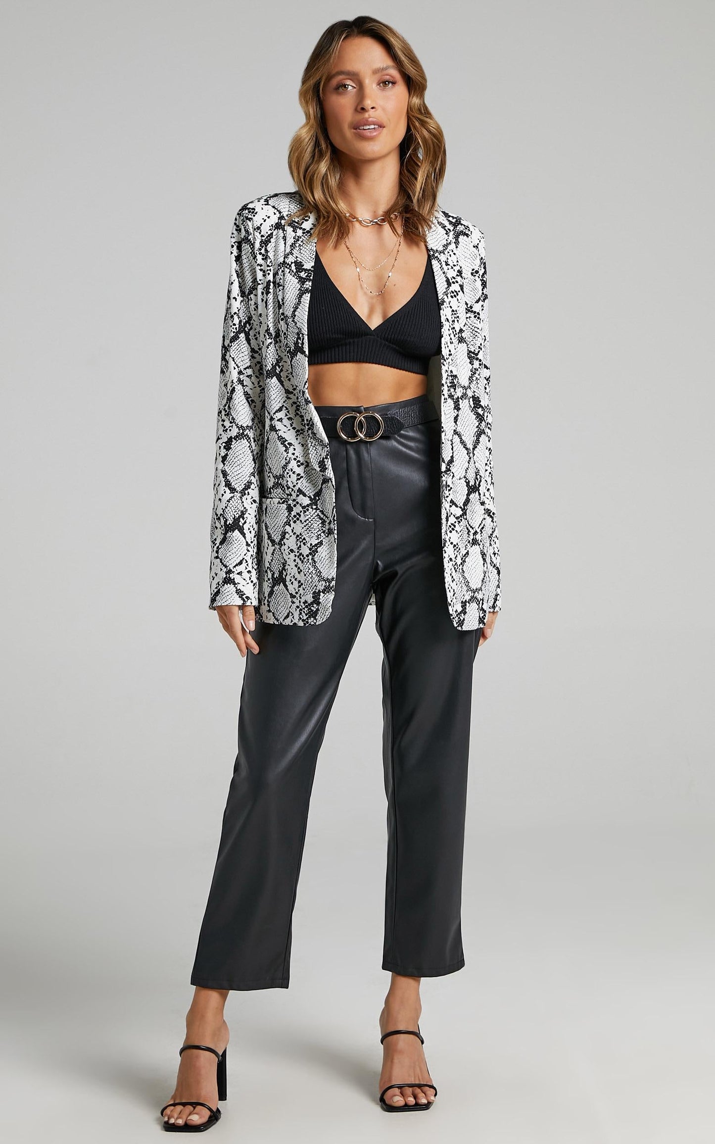 Gloria Jacket in Snake Print
