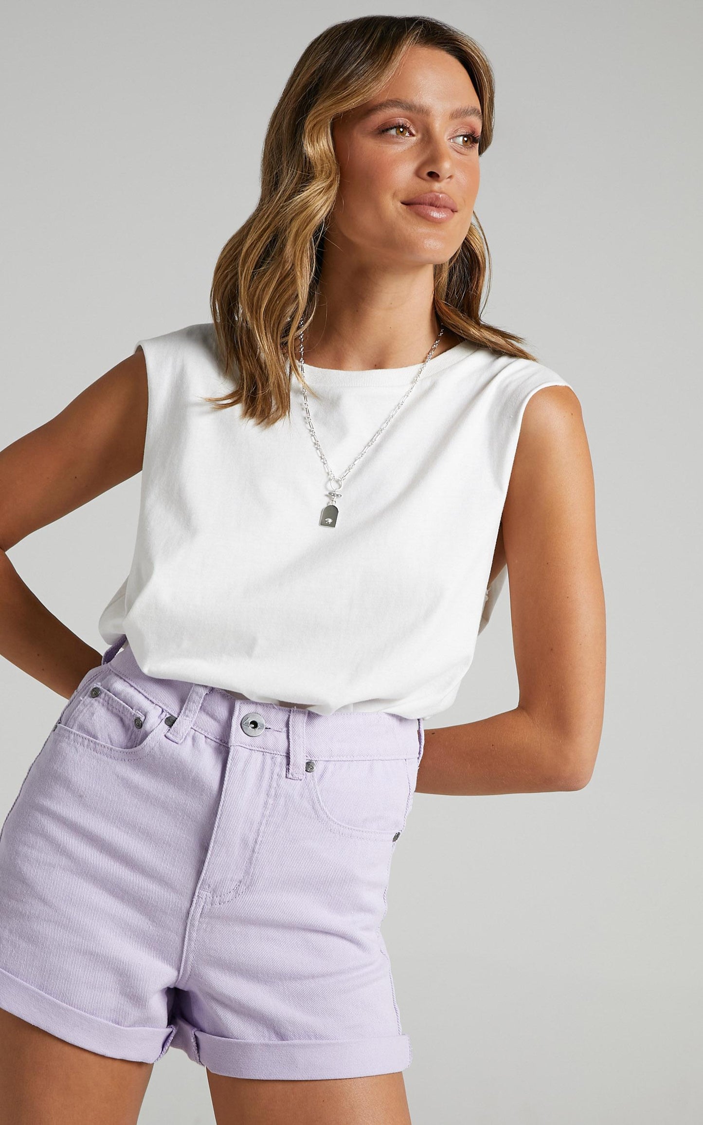Heidi Shorts in Lilac
