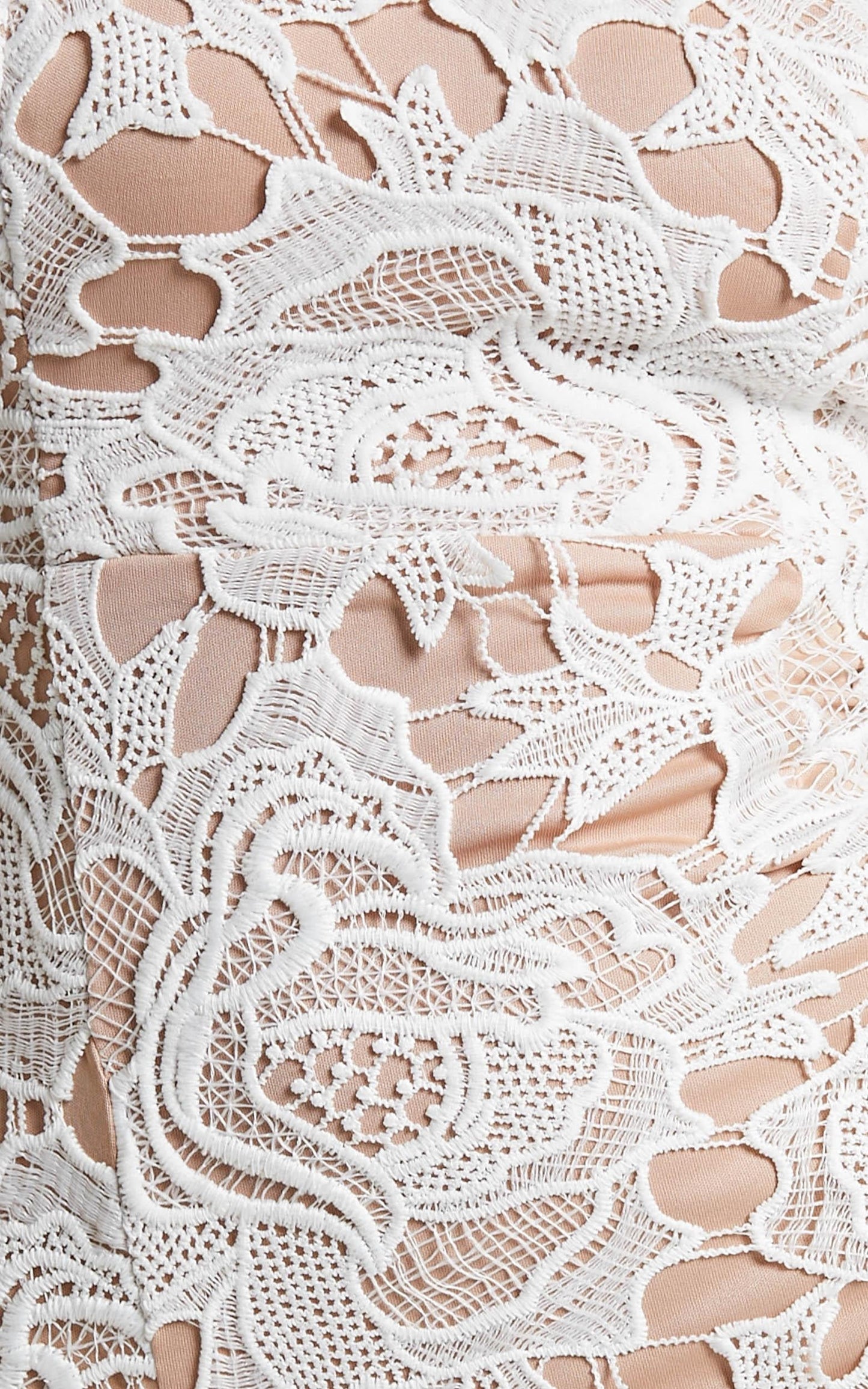 I Wont Let Go Mini Dress in white lace