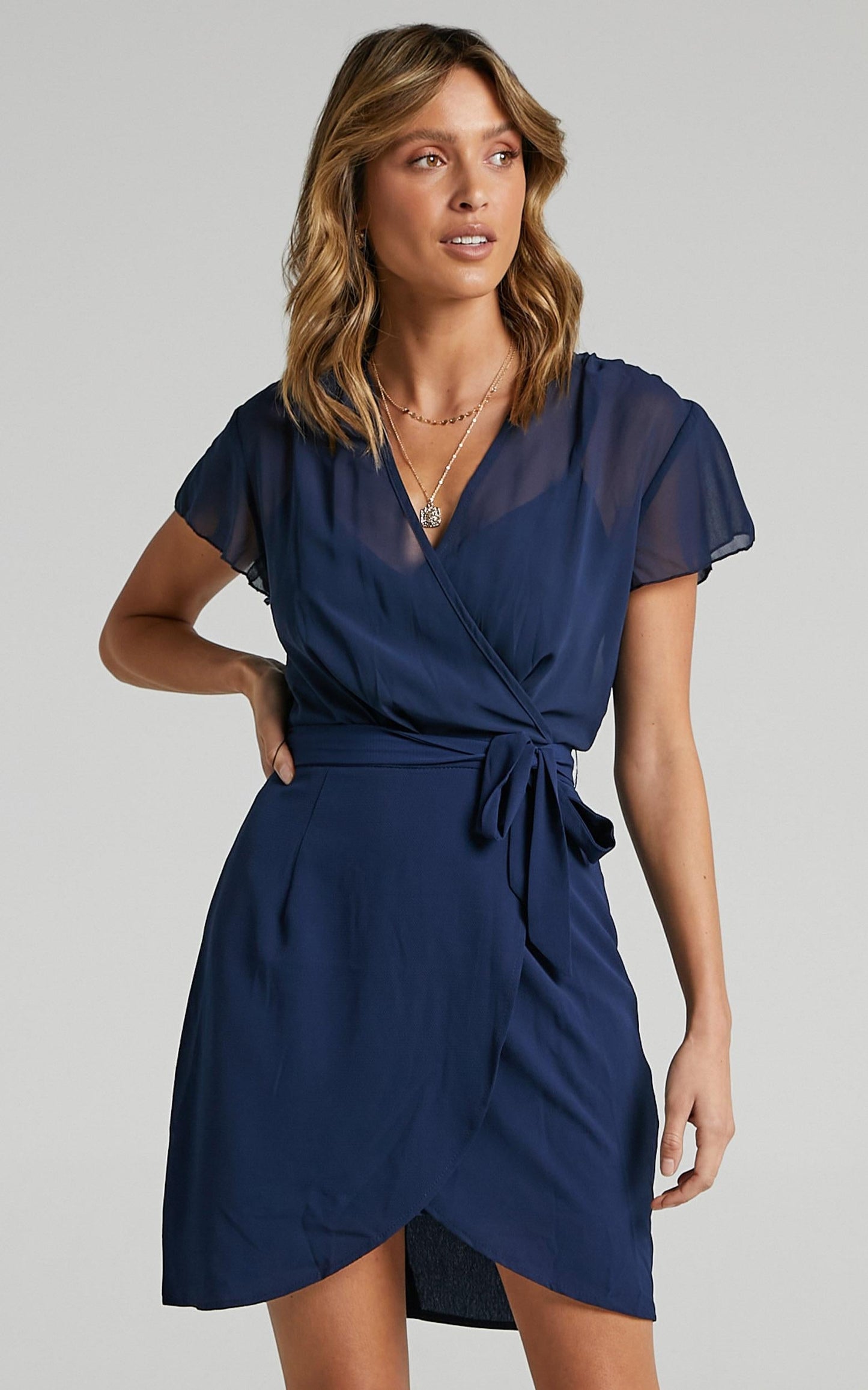 Kicking Goals Dress in Navy