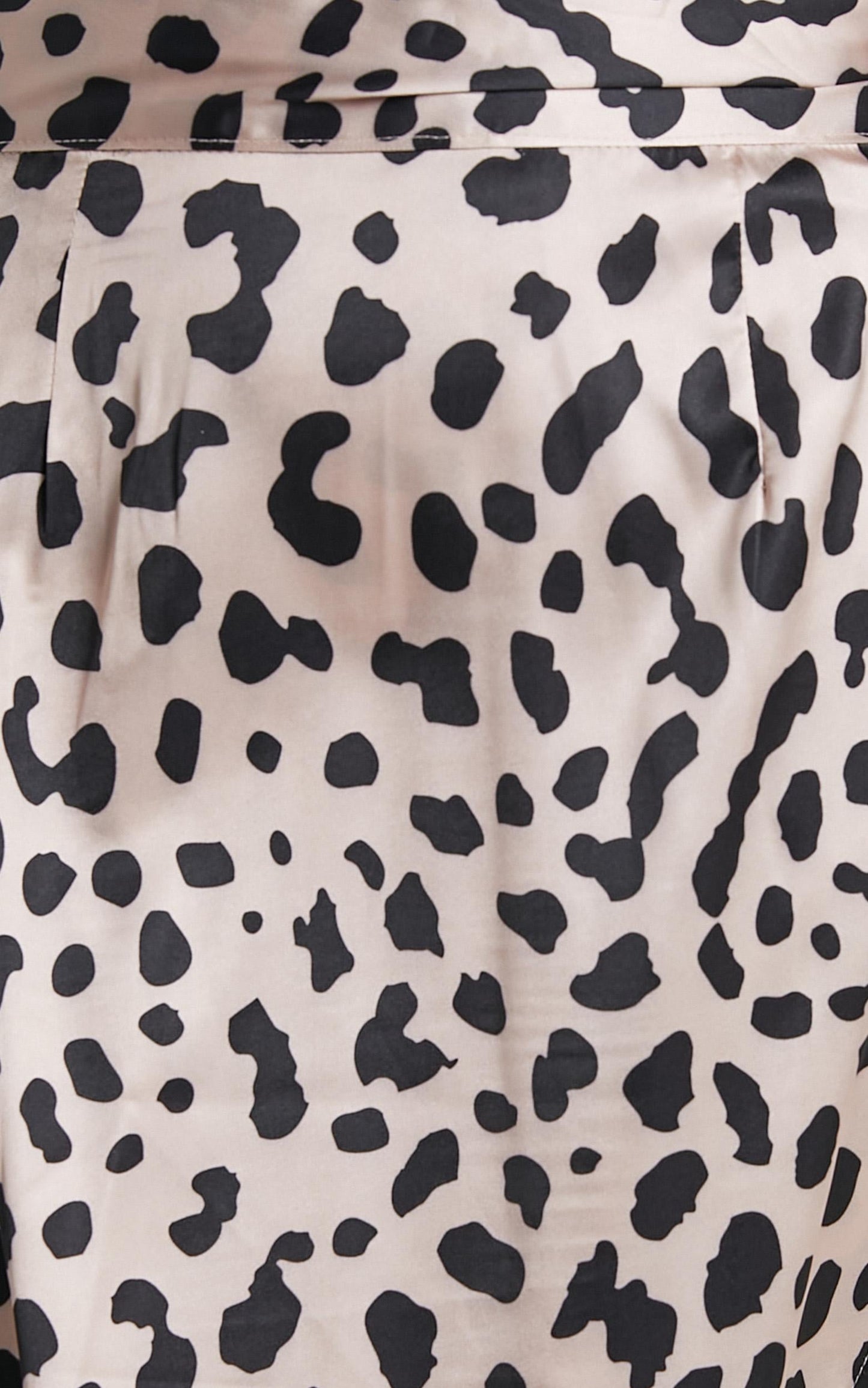 Madame Bovary Midi Skirt in Leopard Print Satin