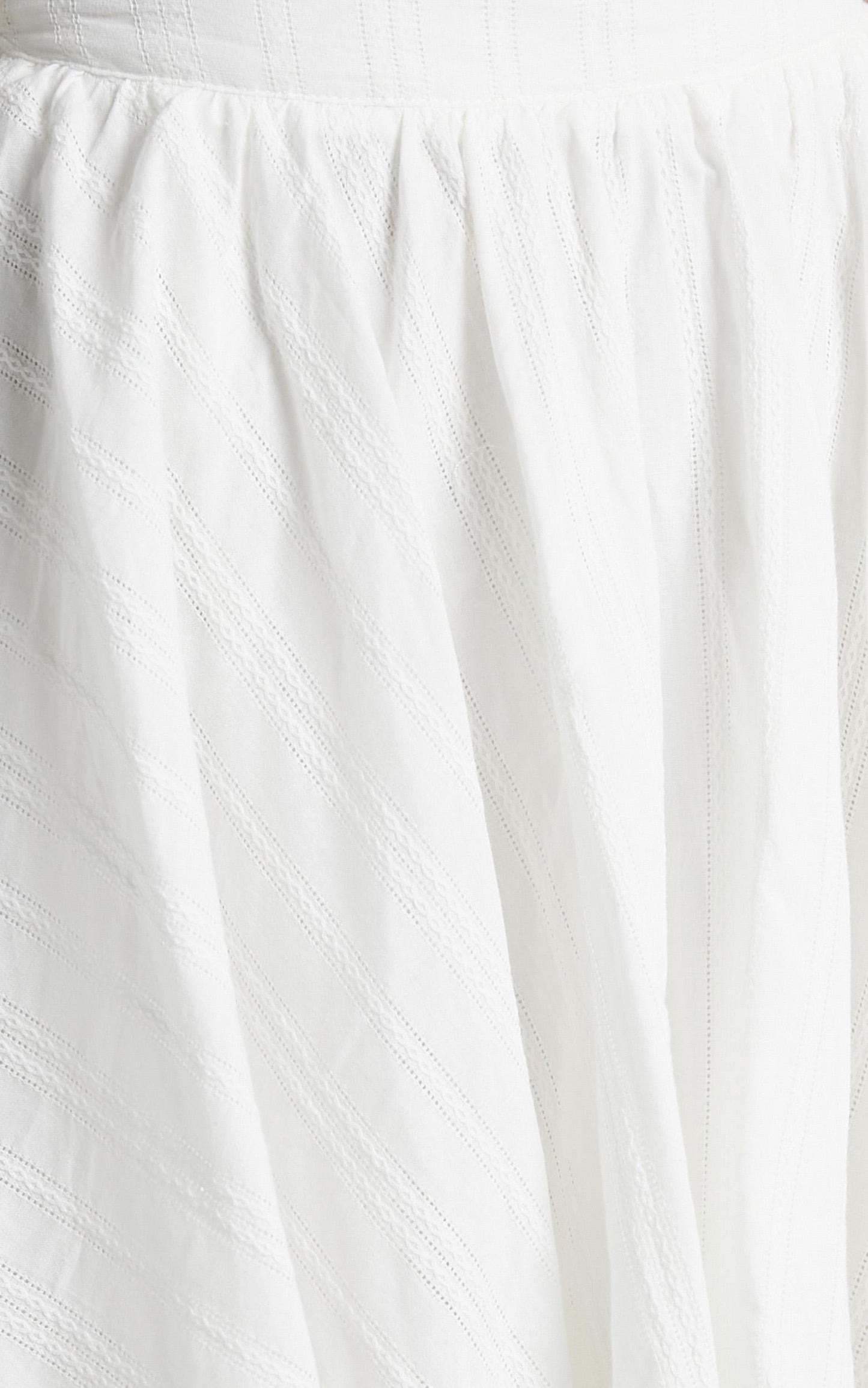 Pretty Damn Good Skirt in White Linen Look