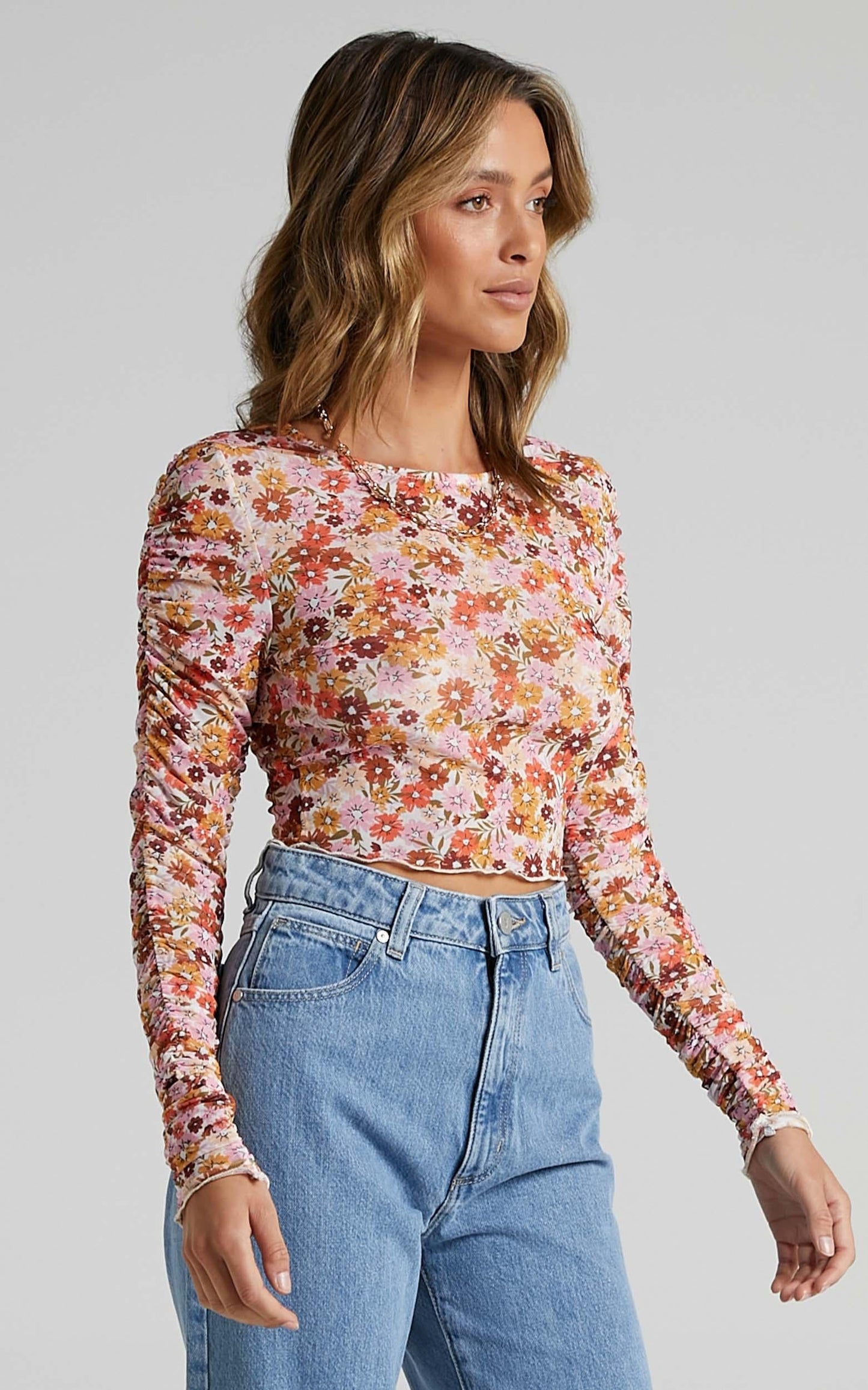 Rules Dont Matter Top in Sahara Ditsy Floral Print