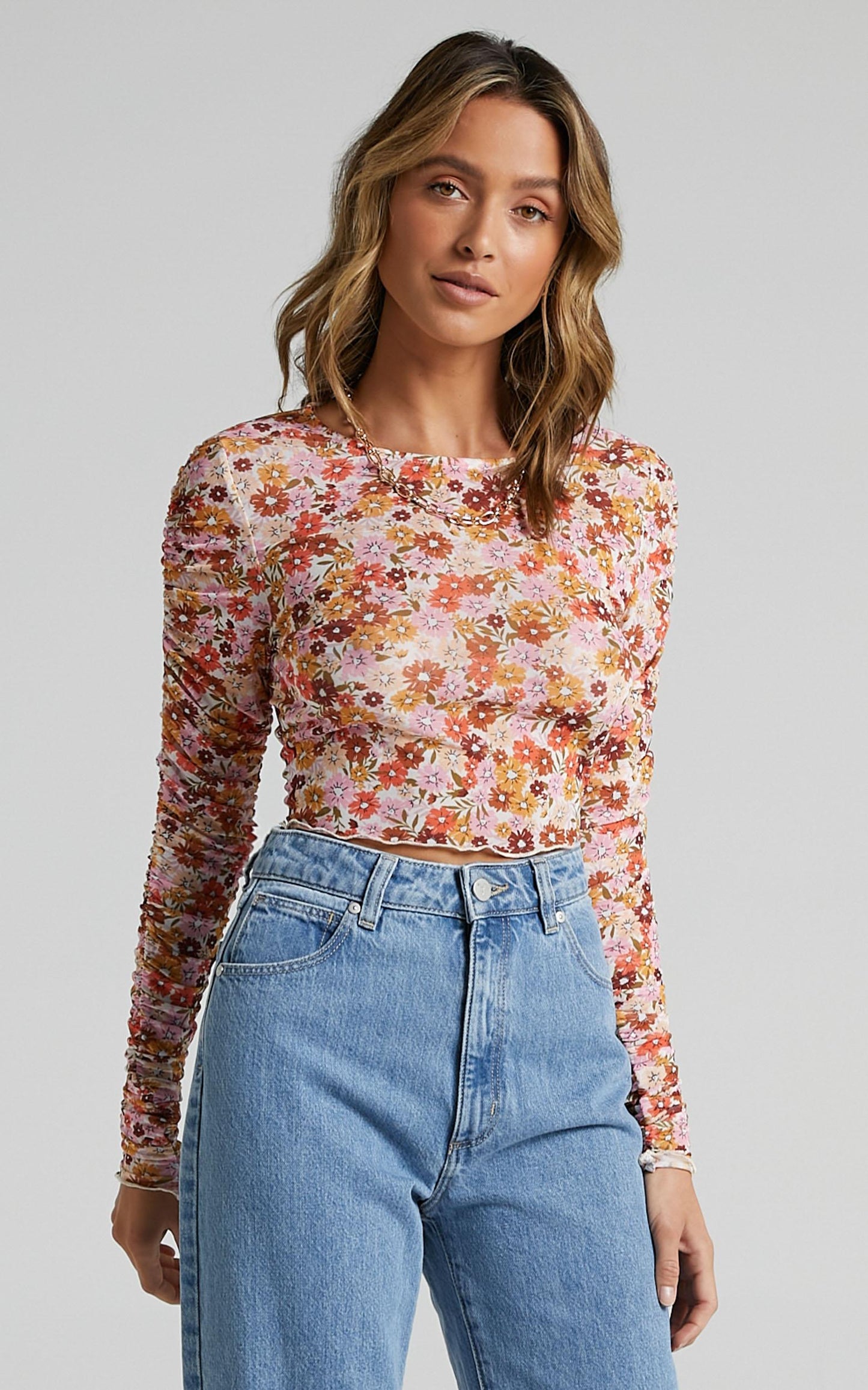 Rules Dont Matter Top in Sahara Ditsy Floral Print