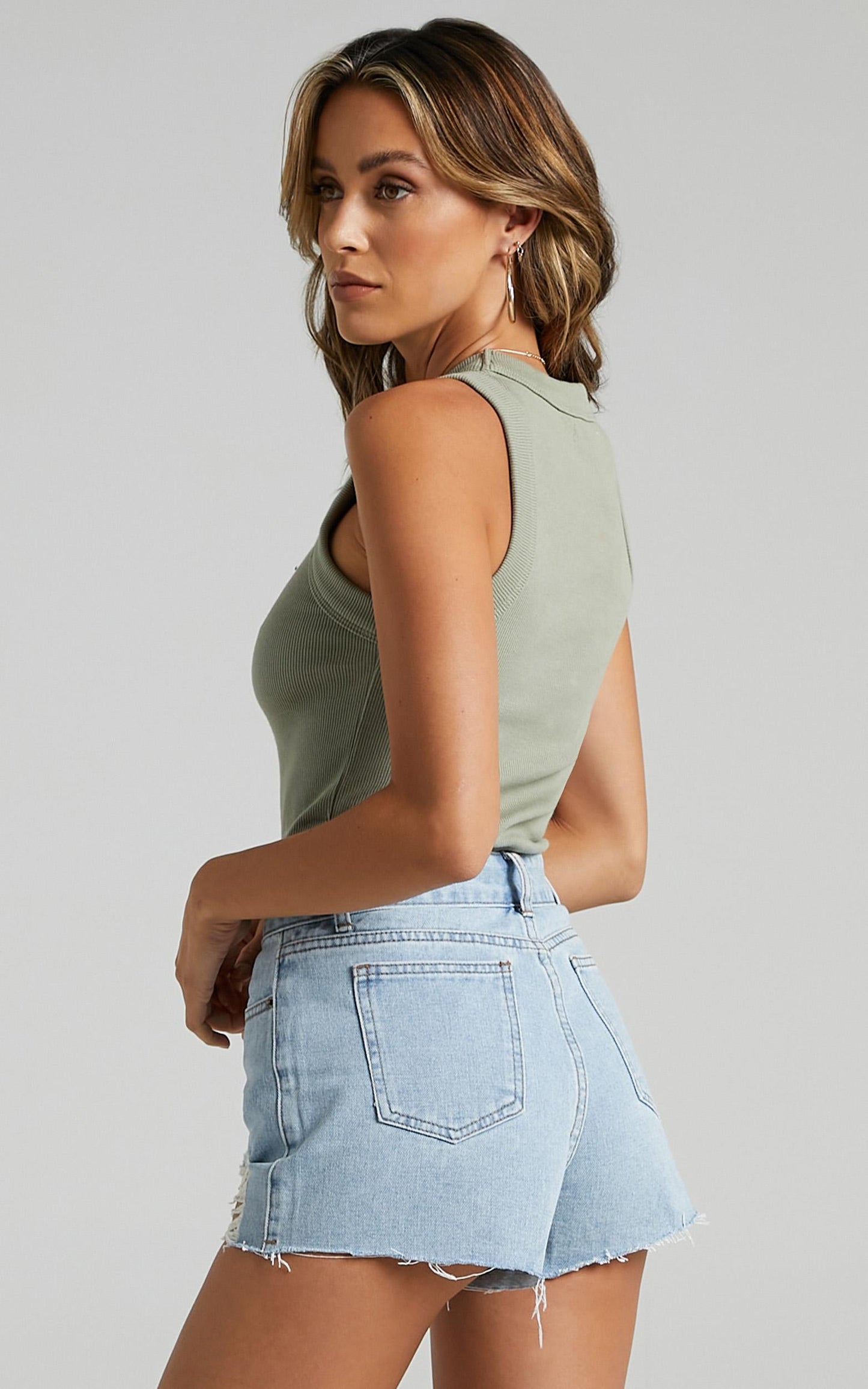 Summer Ready Denim Shorts In Light Wash