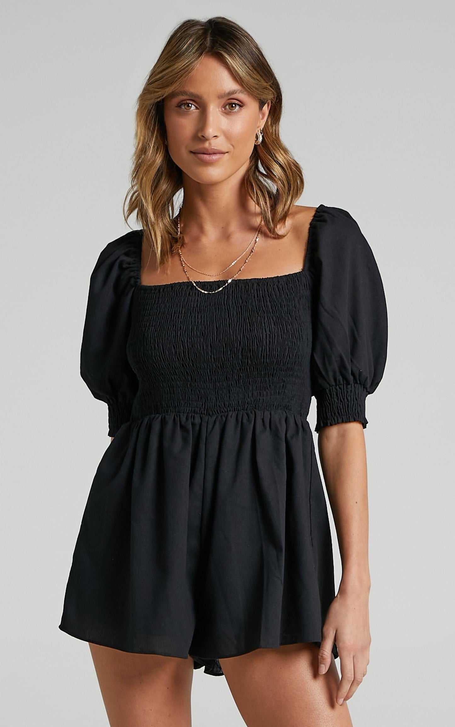 Take Action Playsuit in Black