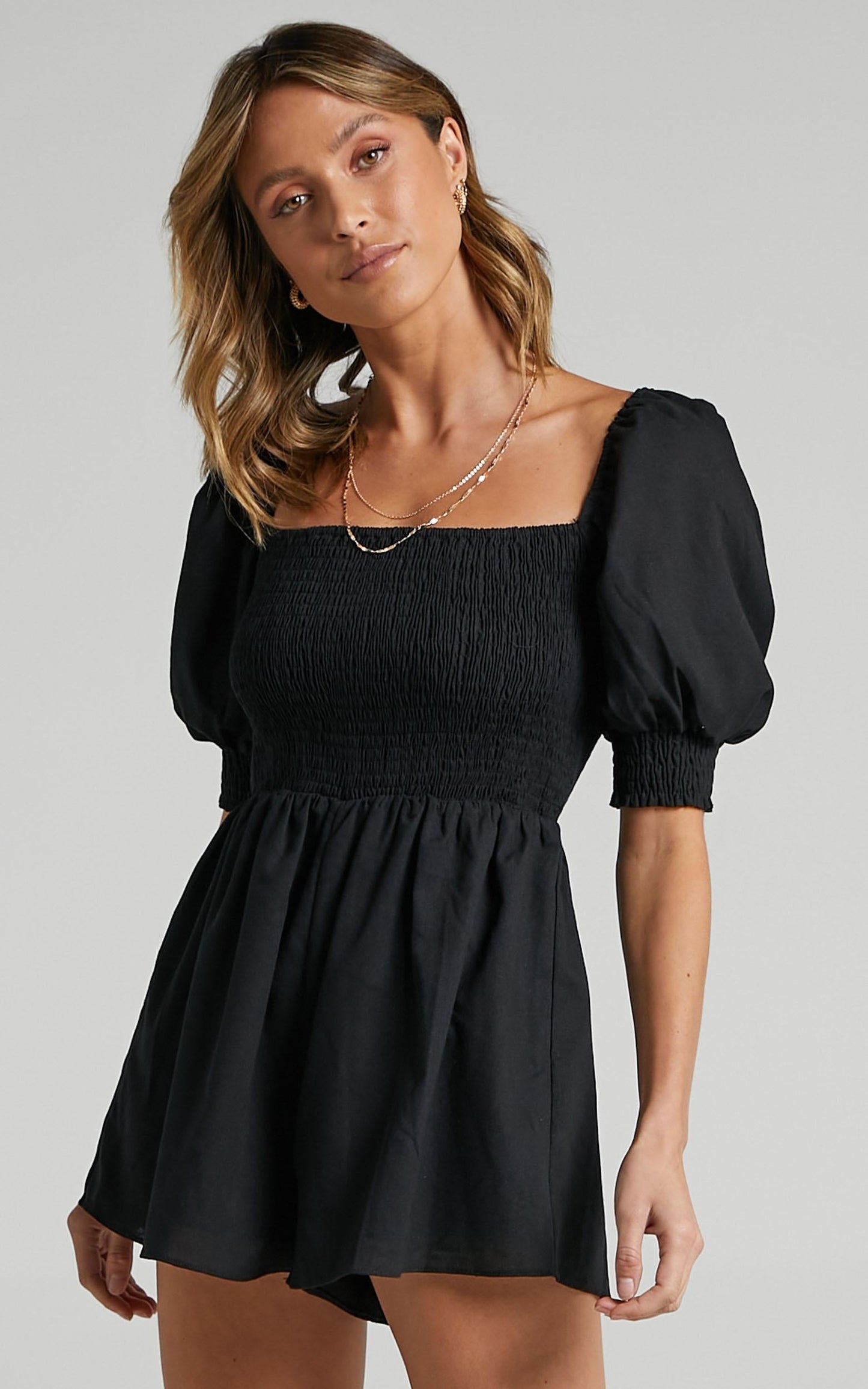 Take Action Playsuit in Black