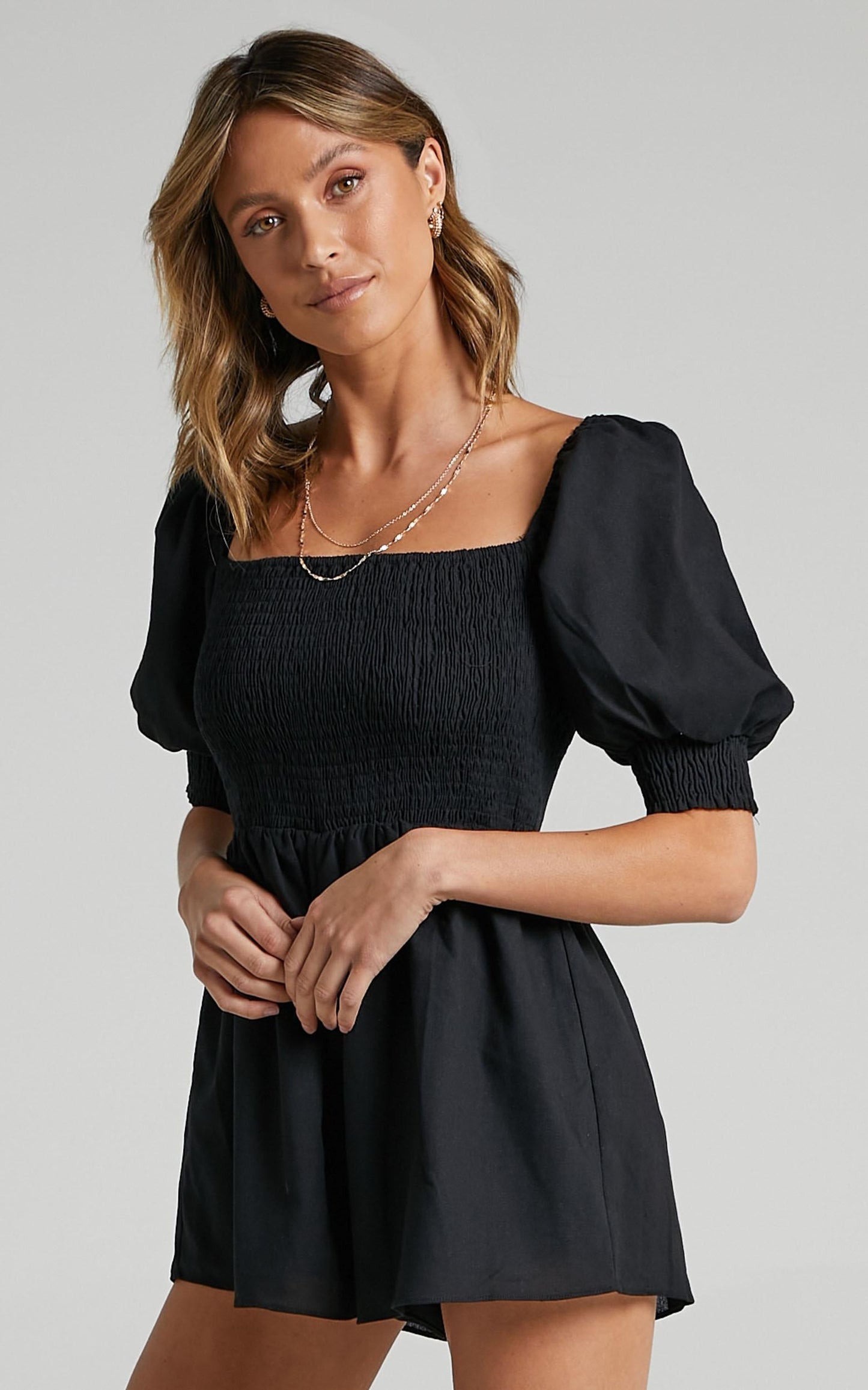 Take Action Playsuit in Black