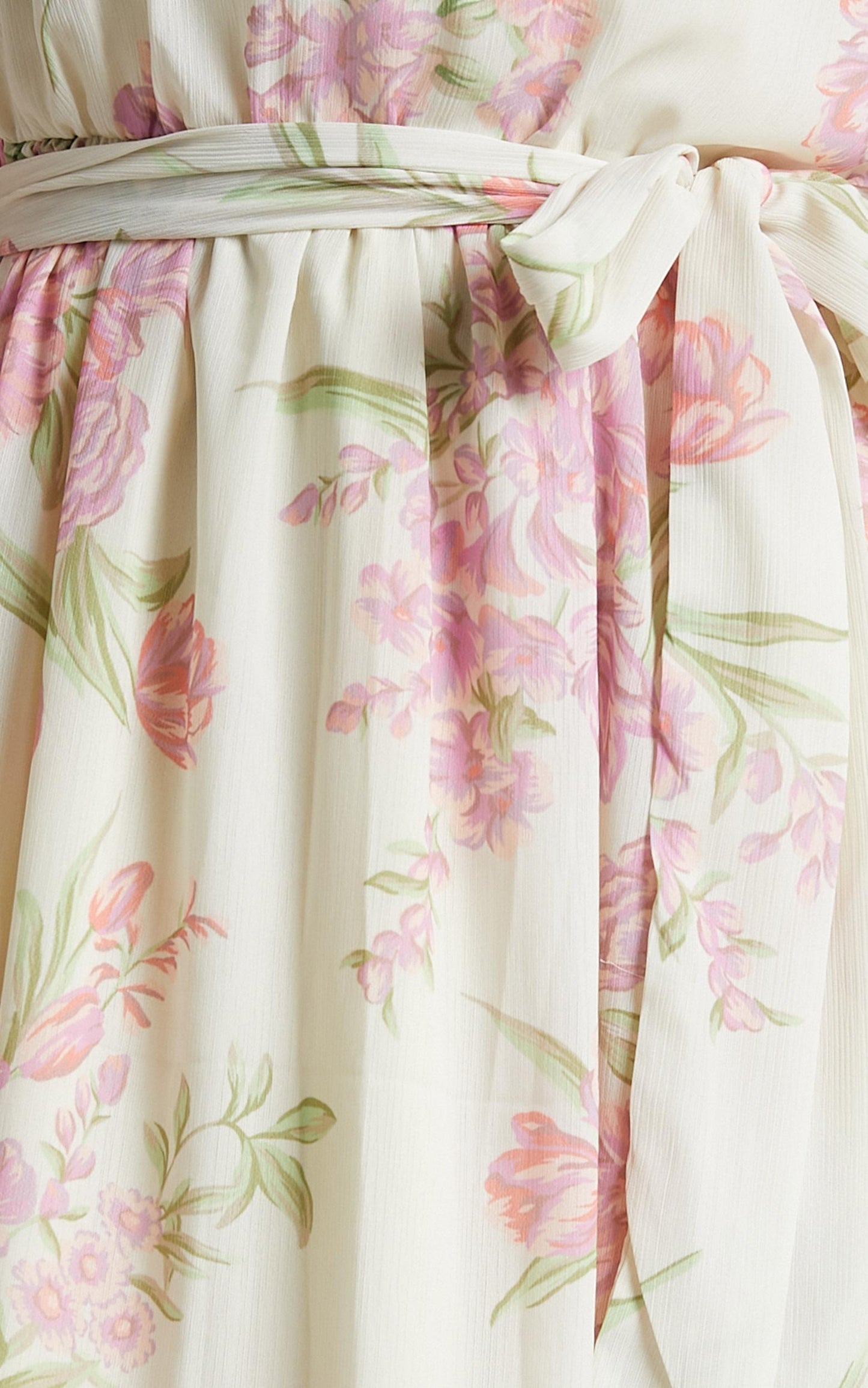 The Cerise Midi dress in Cream Floral