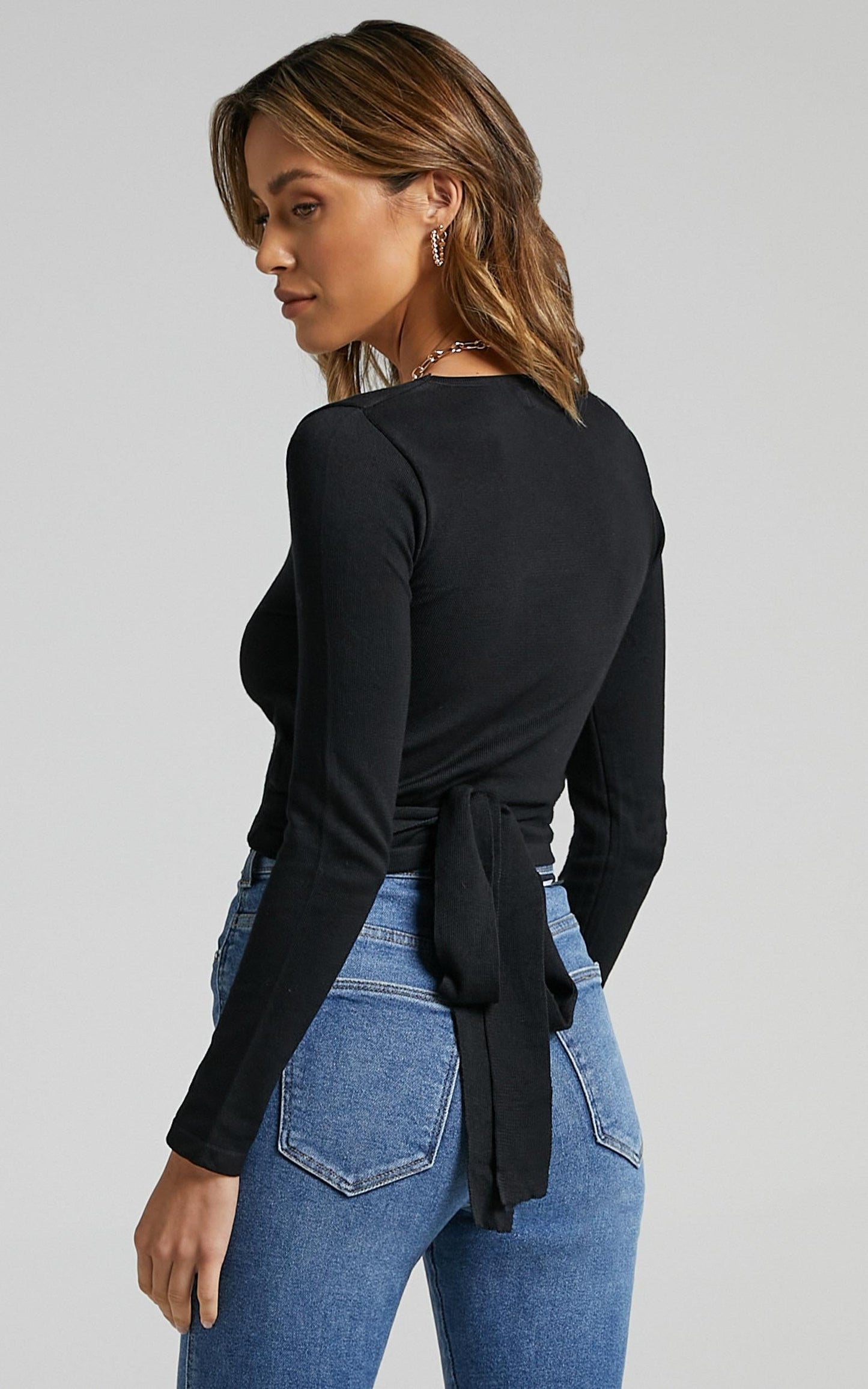 Vaughn Knit Top in Black