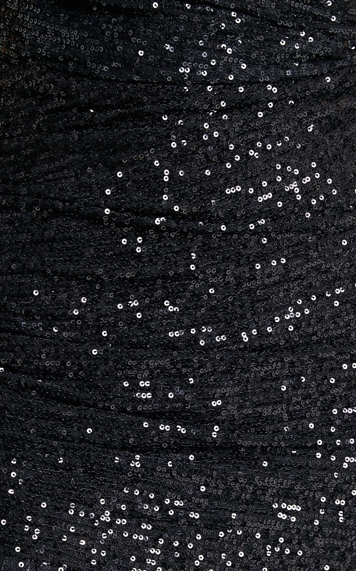 Vee Vee Sequin Maxi Dress in Black Sequin
