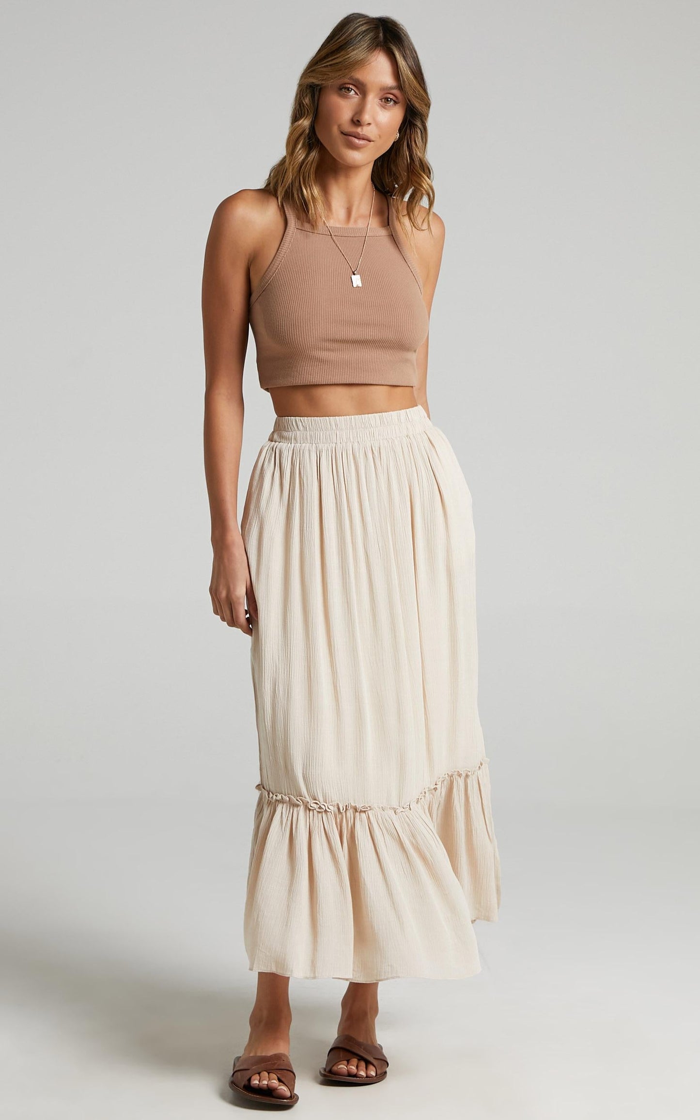 What A Vision Skirt in Mocha
