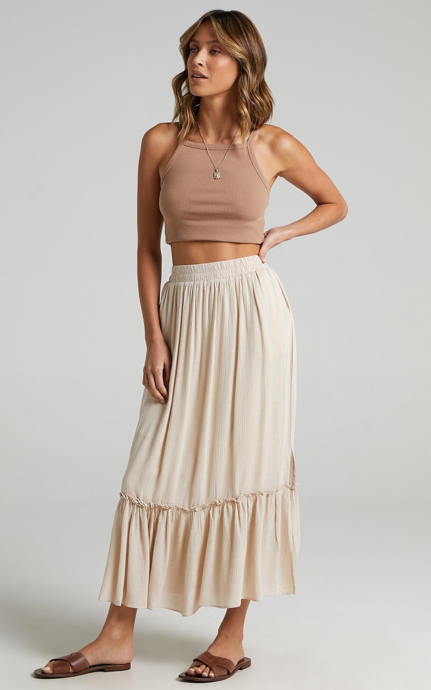 What A Vision Skirt in Mocha
