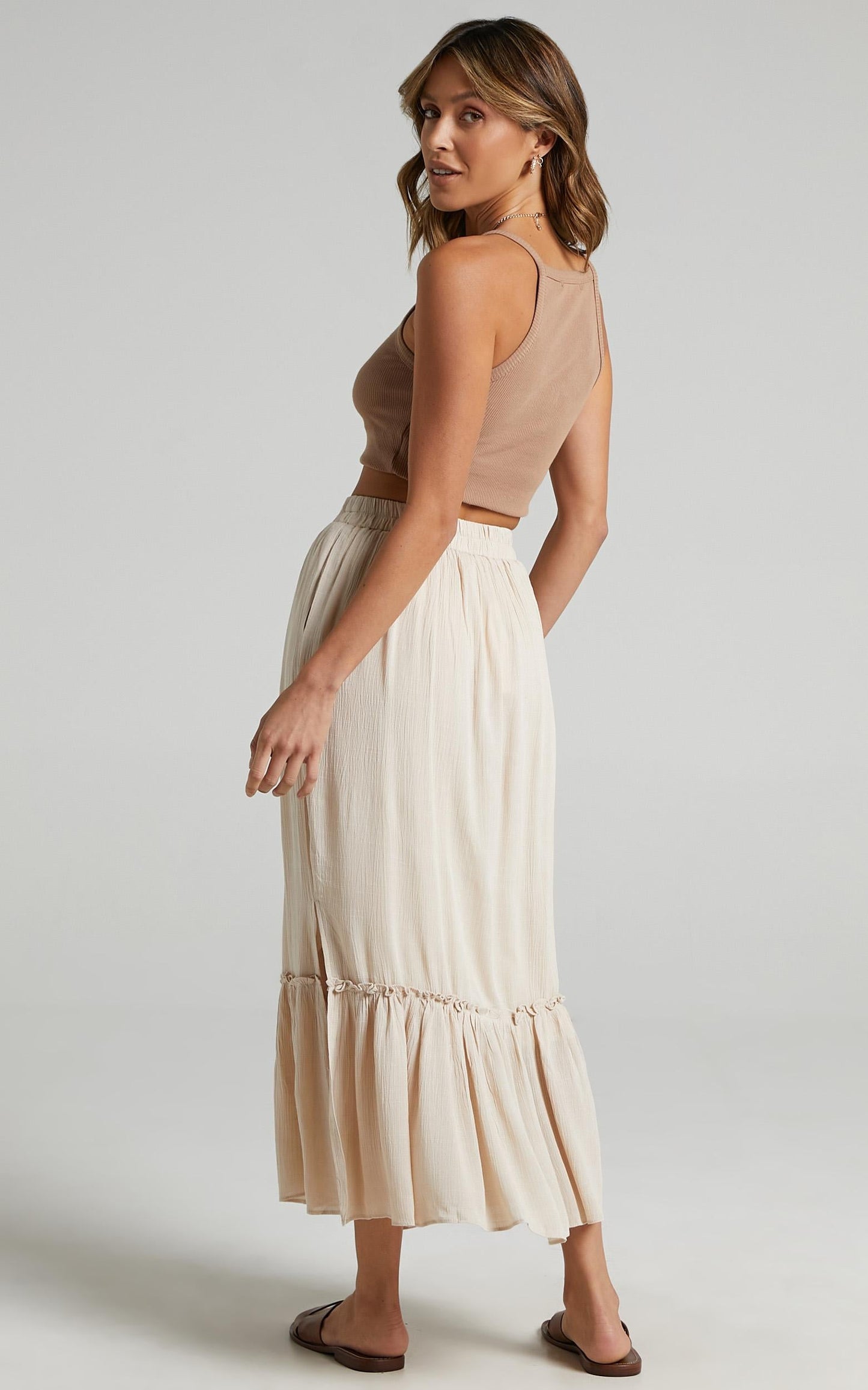 What A Vision Skirt in Mocha