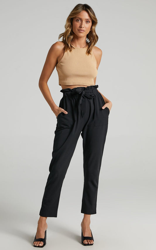 Work Up Pants in Black
