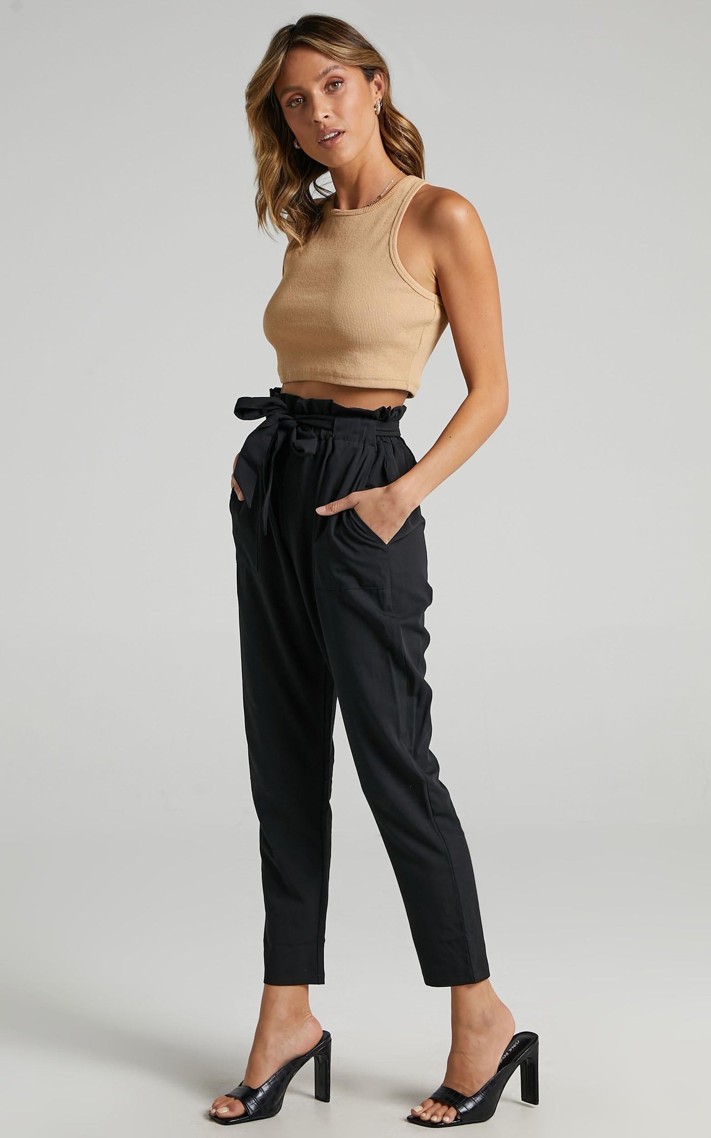 Work Up Pants in Black