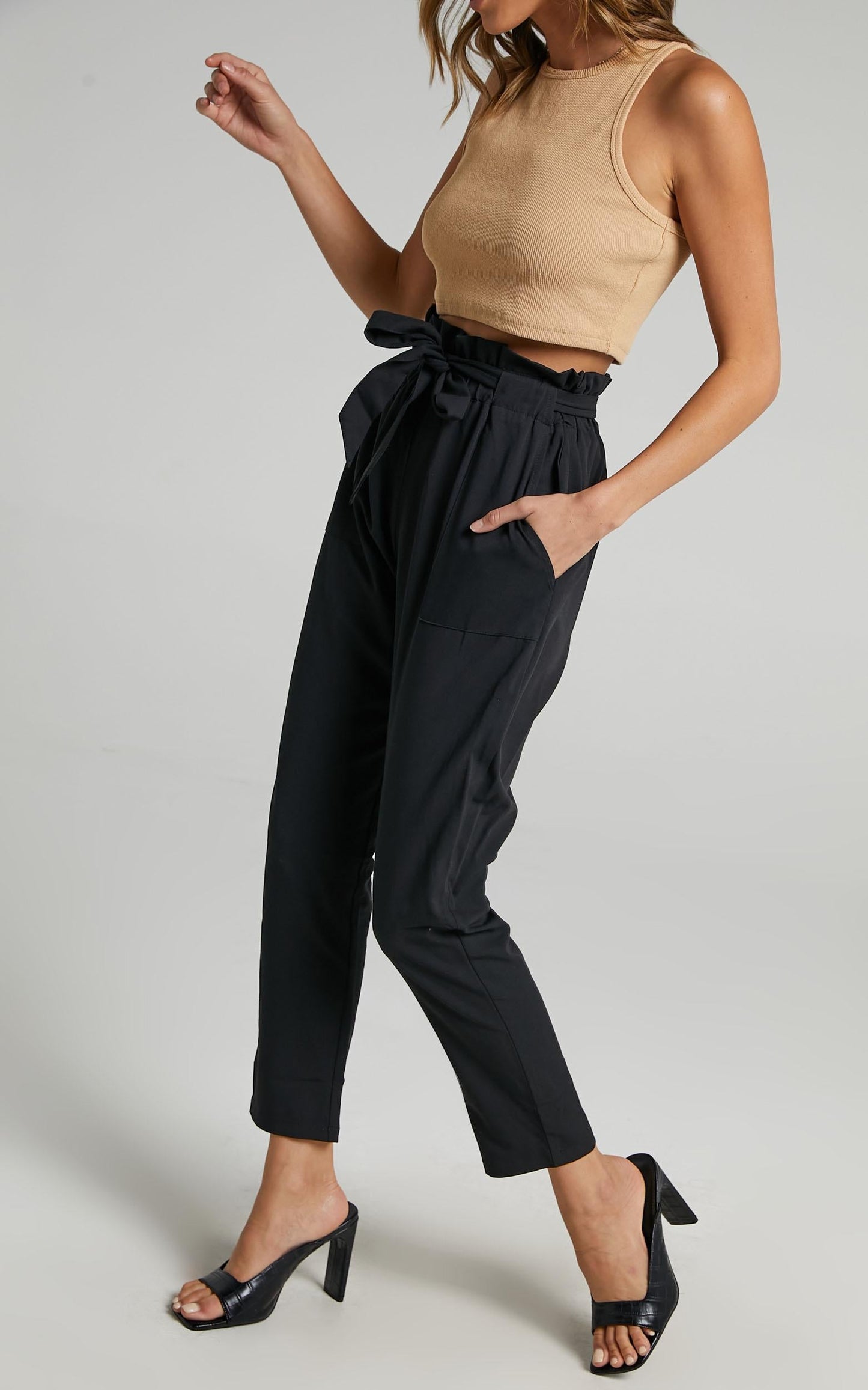 Work Up Pants in Black