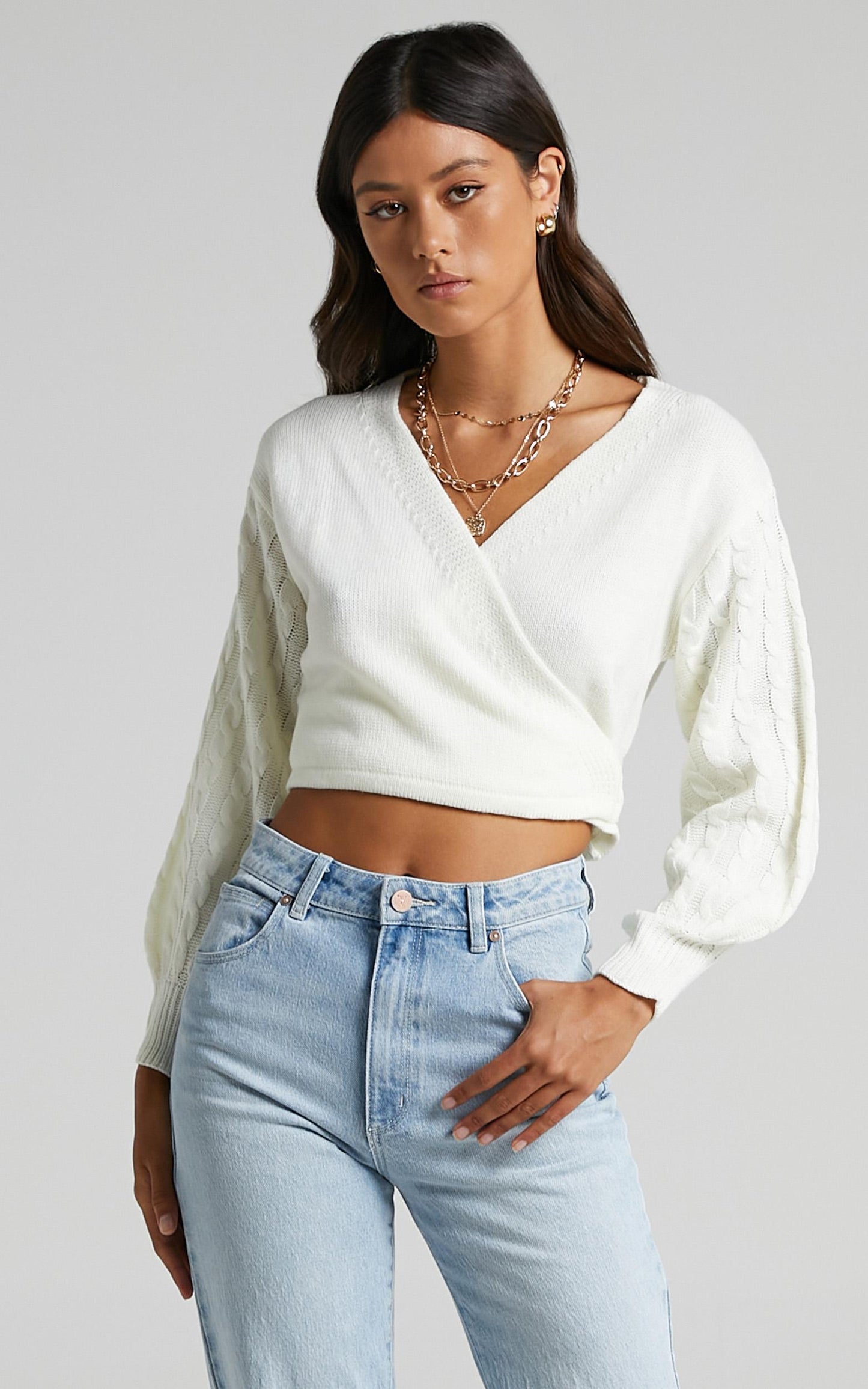 Wrapped In Love Jumper in Cream