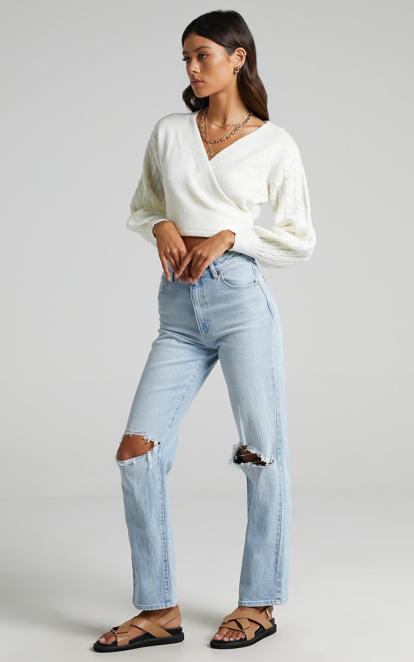 Wrapped In Love Jumper in Cream