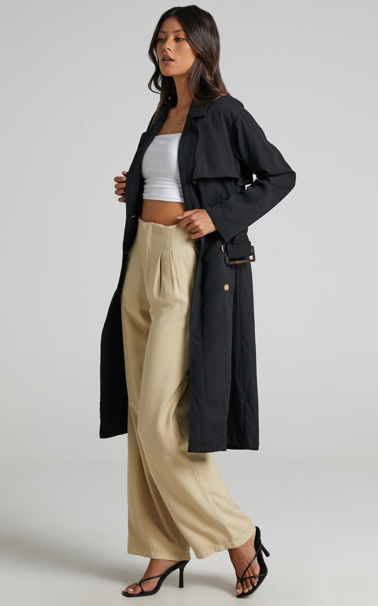 Lana Trench Coat in Black