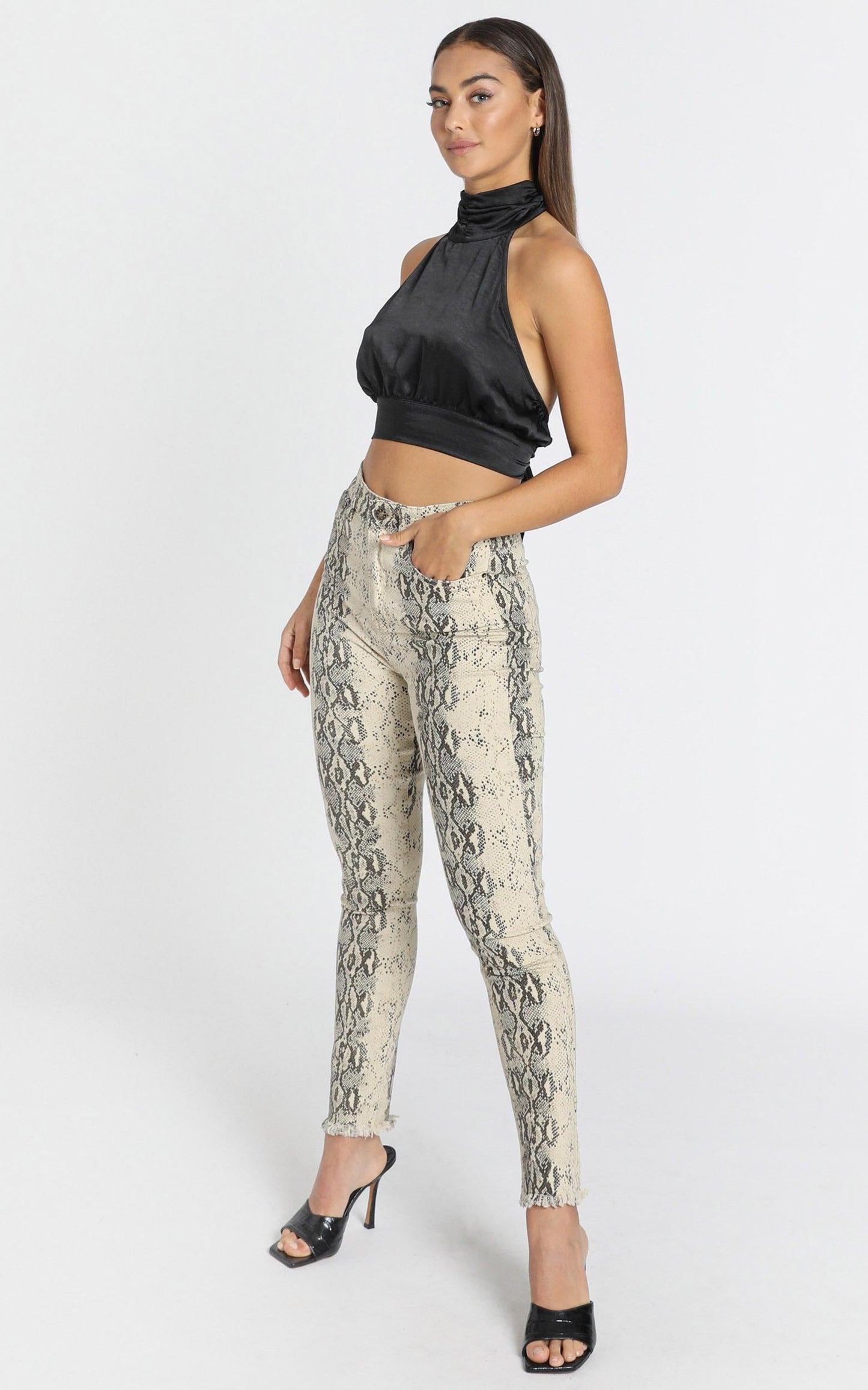 Lioness - Better Than Revenge Pants in Snake Print
