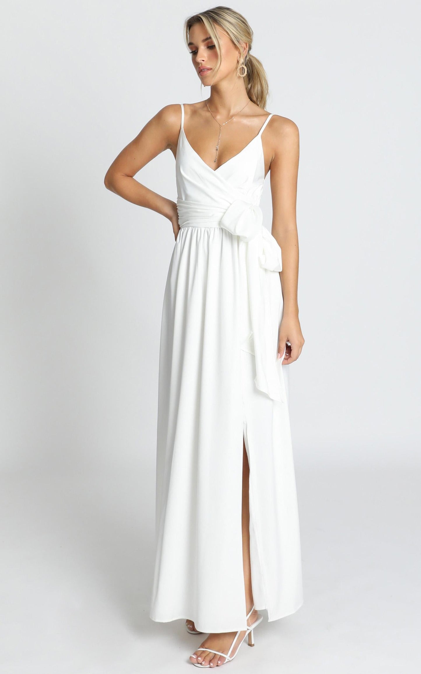 Revolve Around Me Dress in White