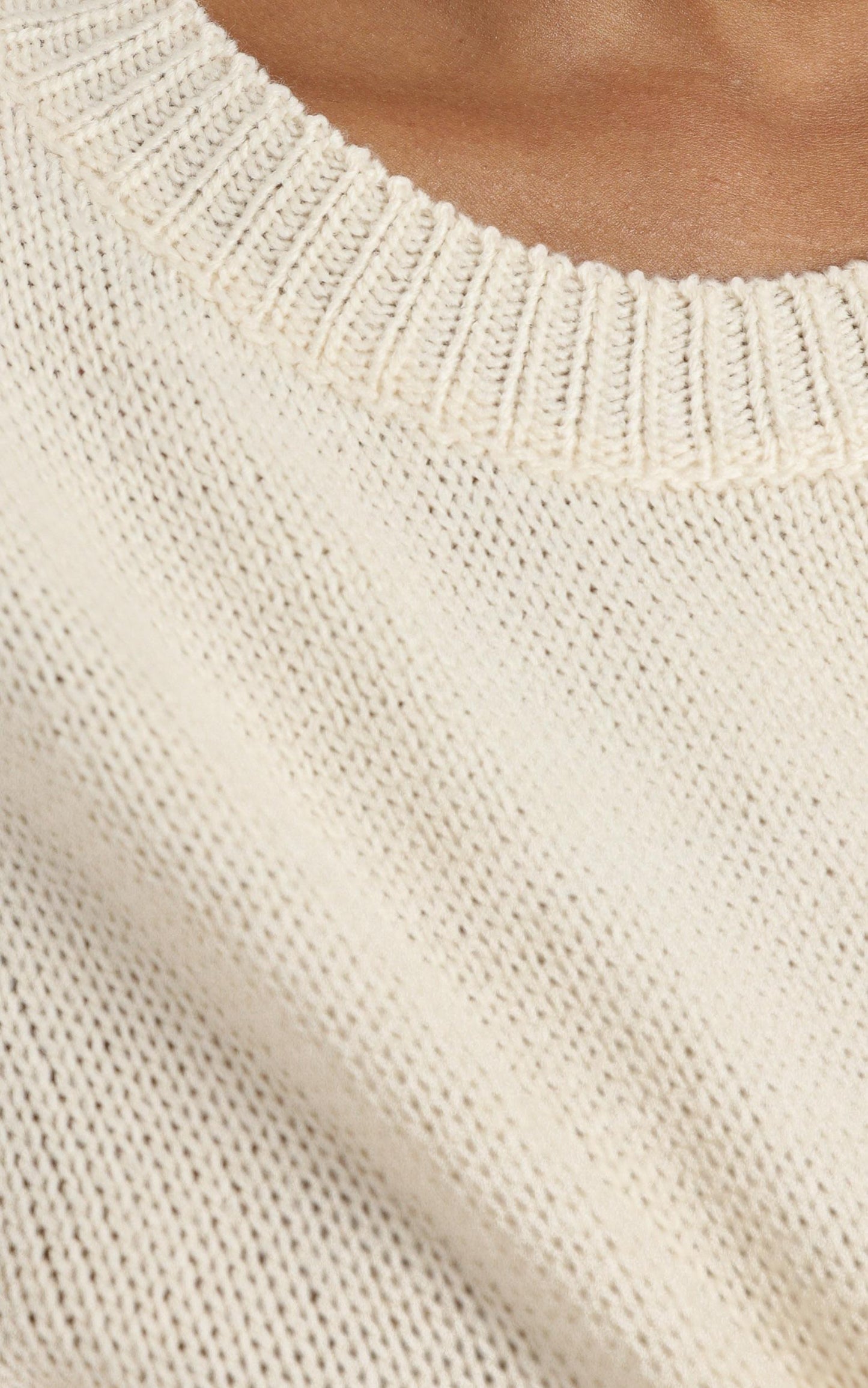 Riona Knit Two Piece Set in Cream