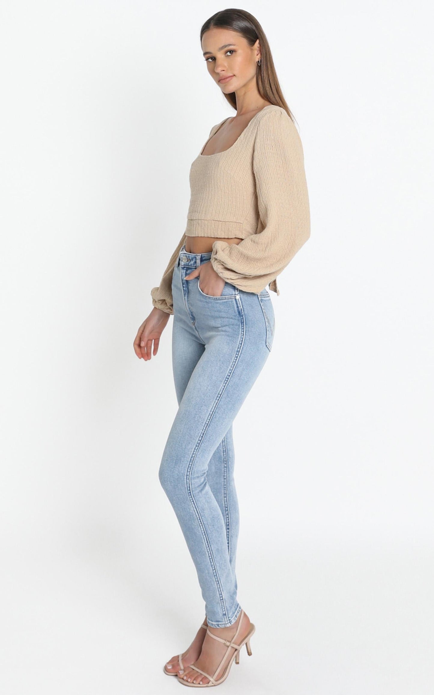Riviera Top in Beige