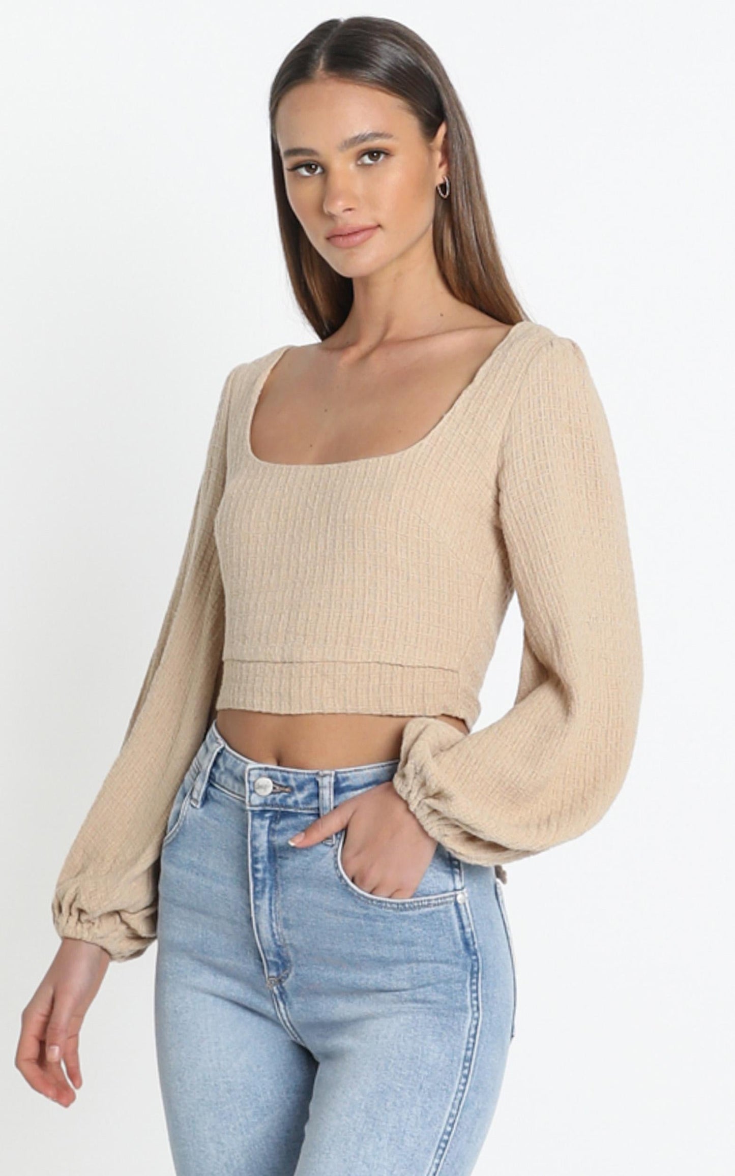 Riviera Top in Beige