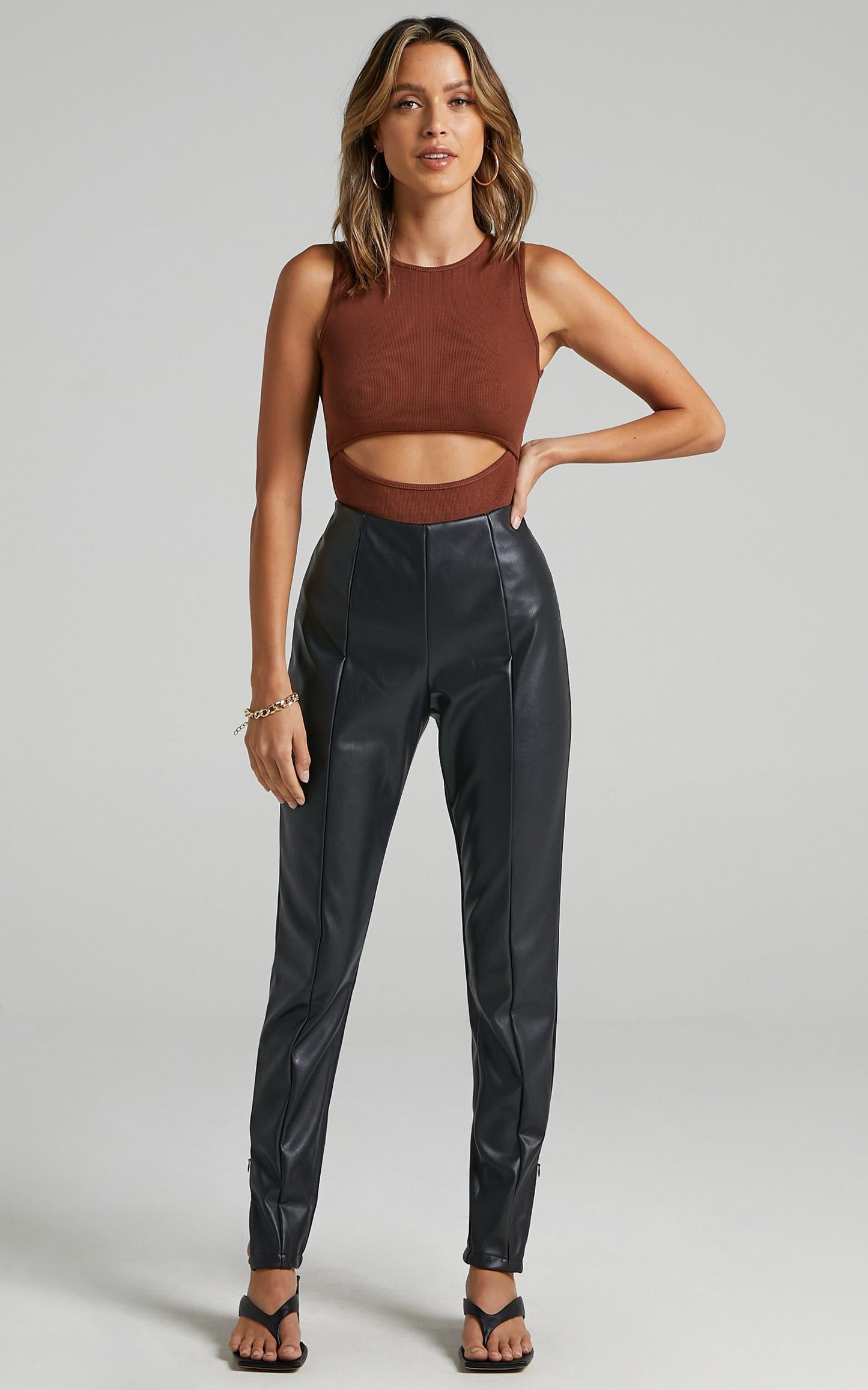 Kehlani Pants in Black Leatherette