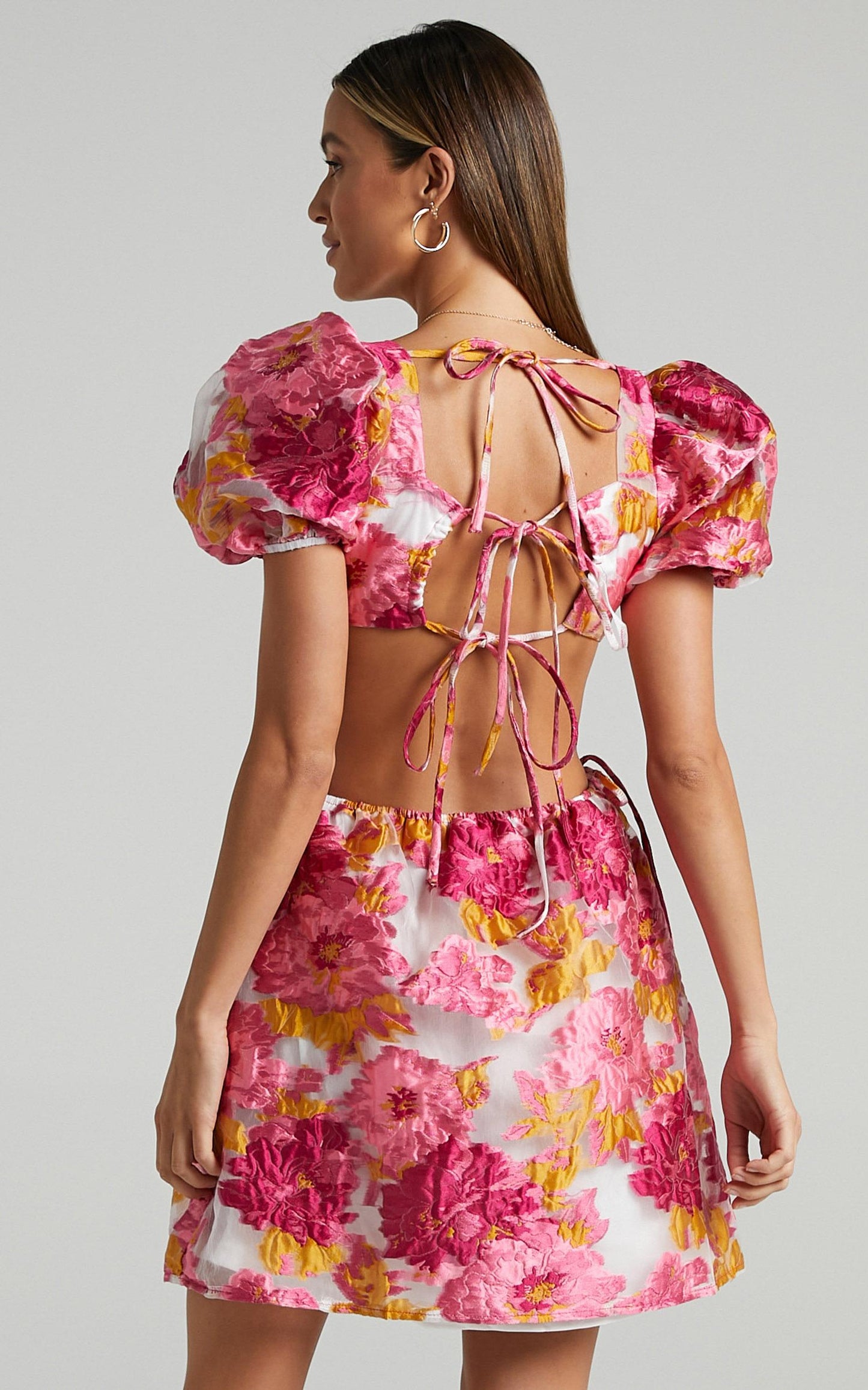 Westley Dress in Pink Floral