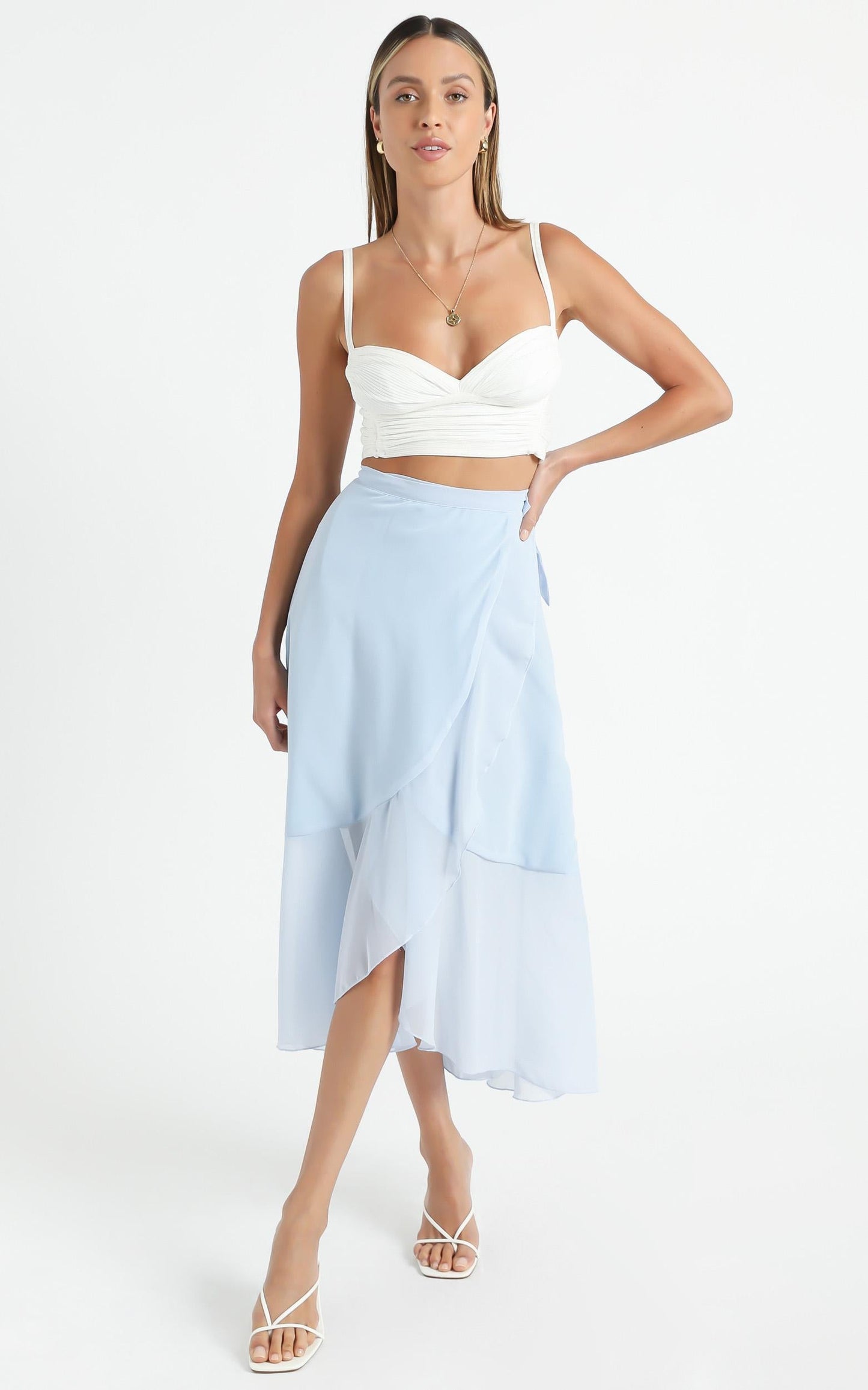 Add To The Mix Skirt in Blue