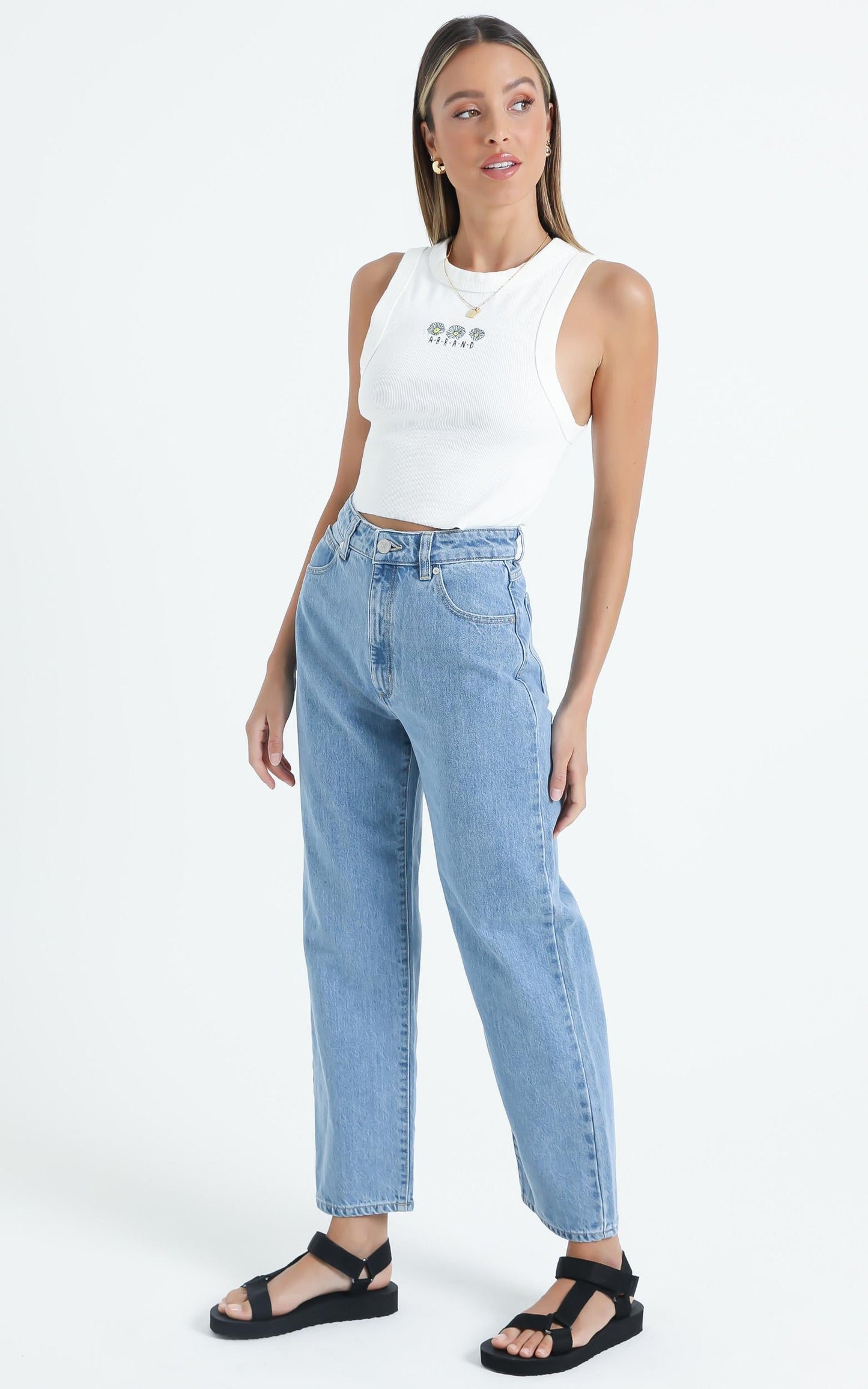 Abrand - A Heather Singlet in White