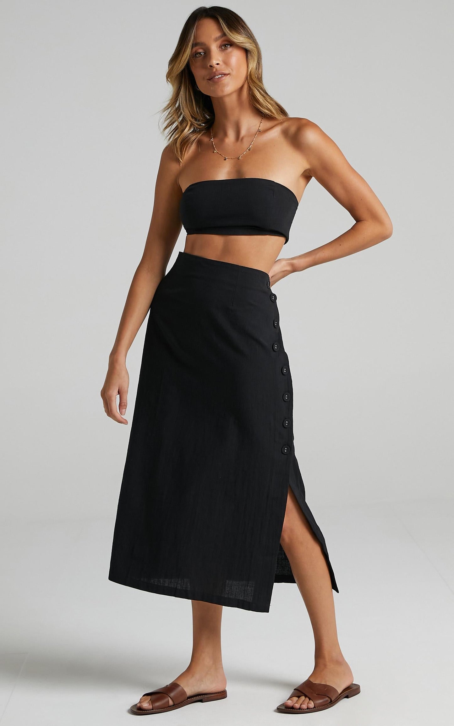 Andra Two Piece Set in Black