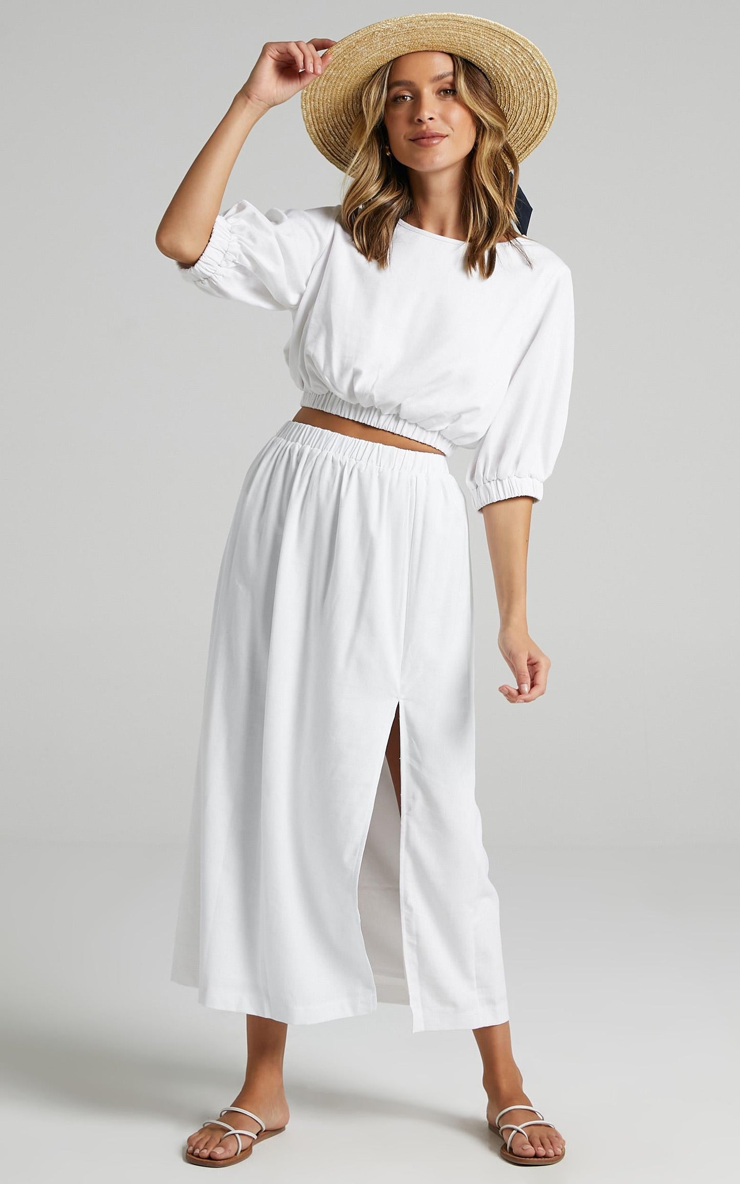 Asta Two Piece set in White