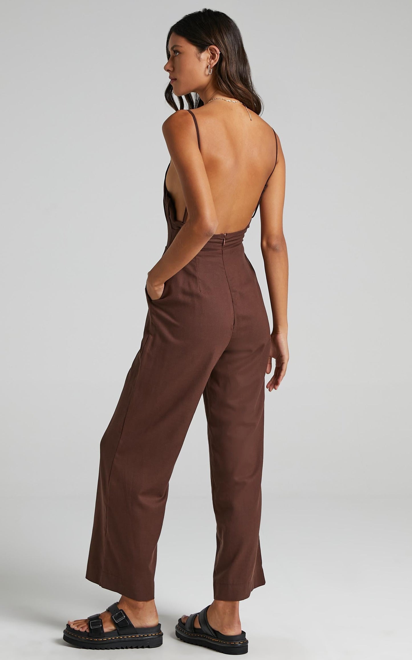 Camari Jumpsuit in Chocolate