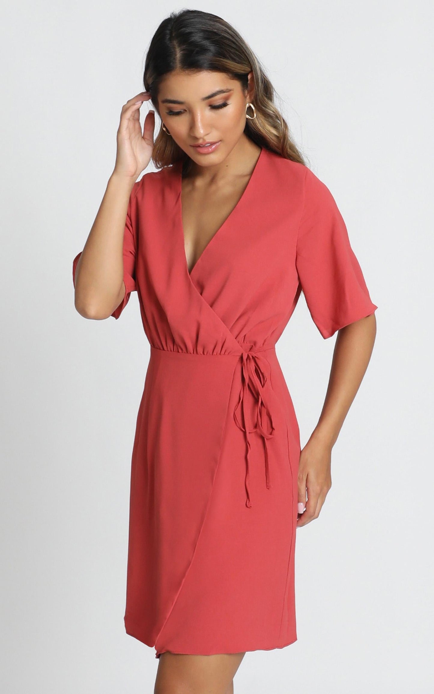 New Memo Dress In Dusty Rose
