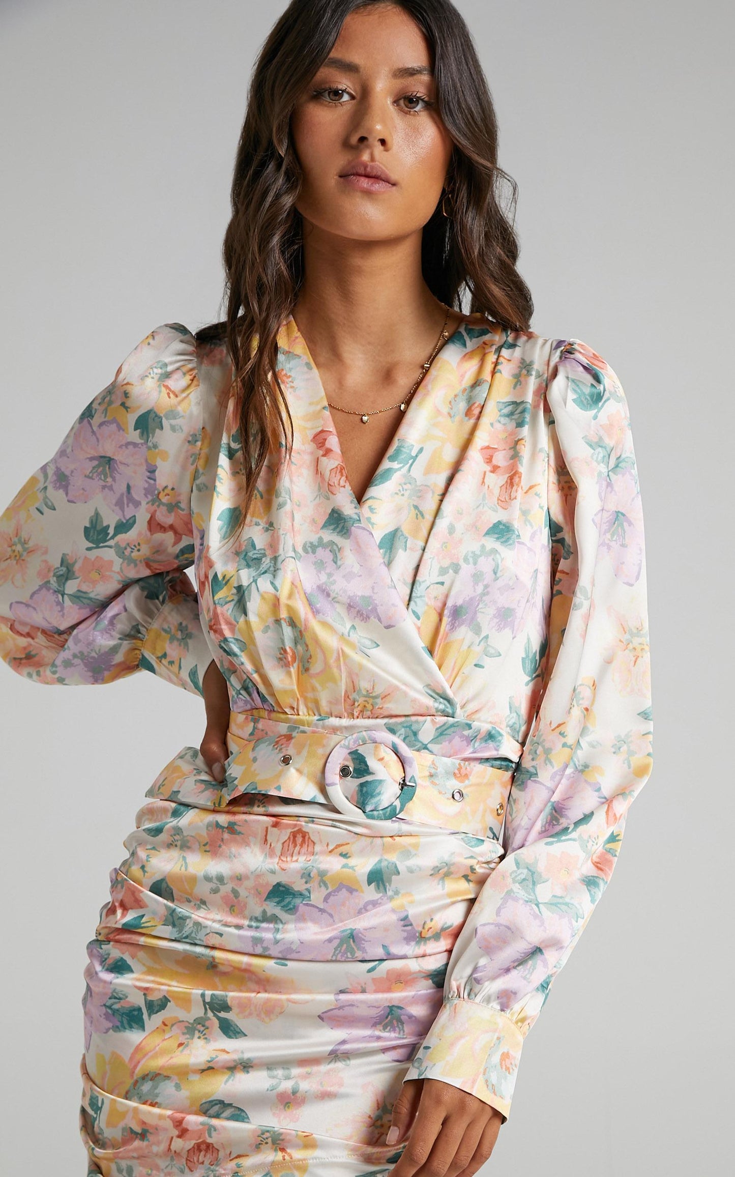 Neema Dress in Flower Crown