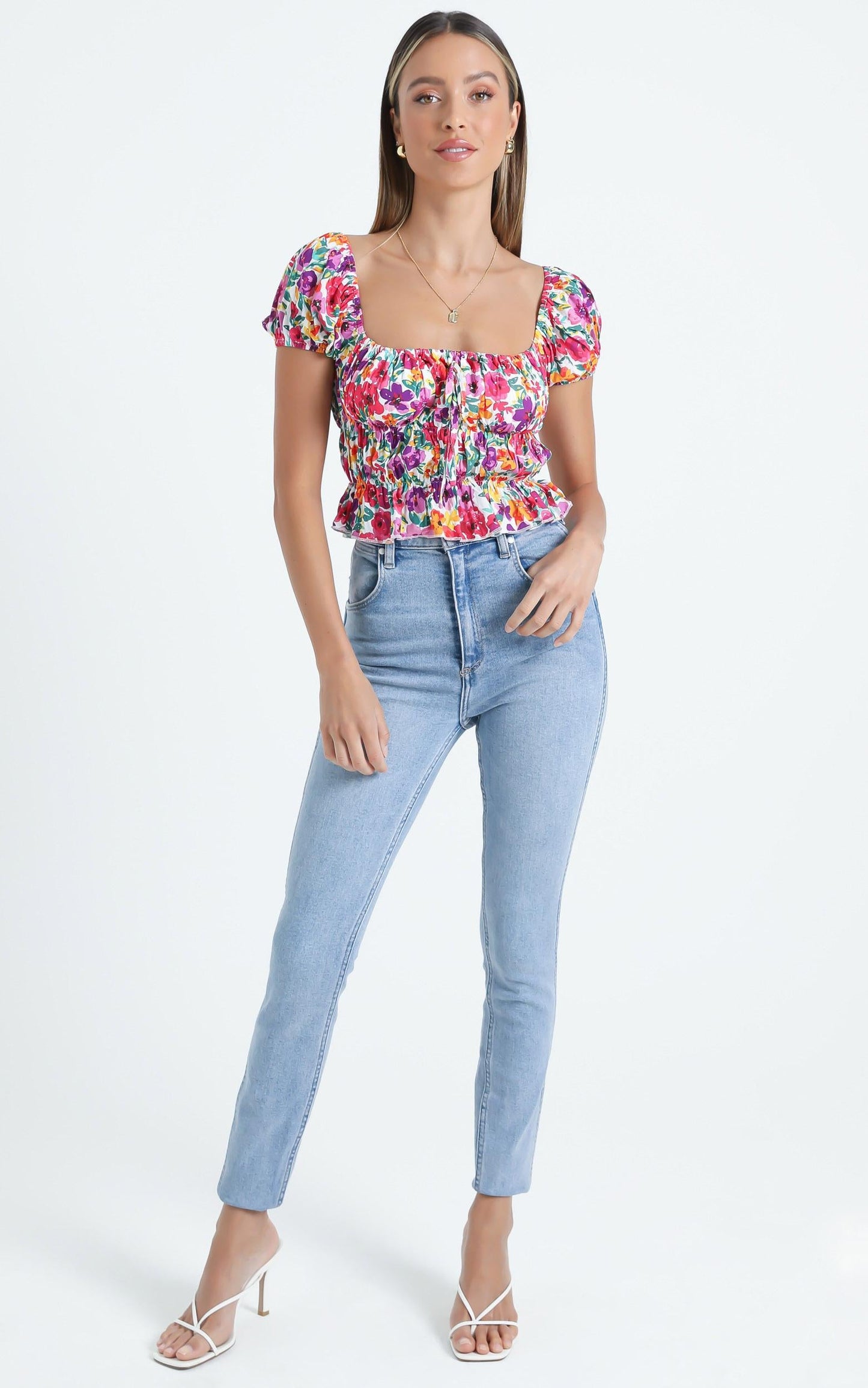 Gimme Top in Packed Floral
