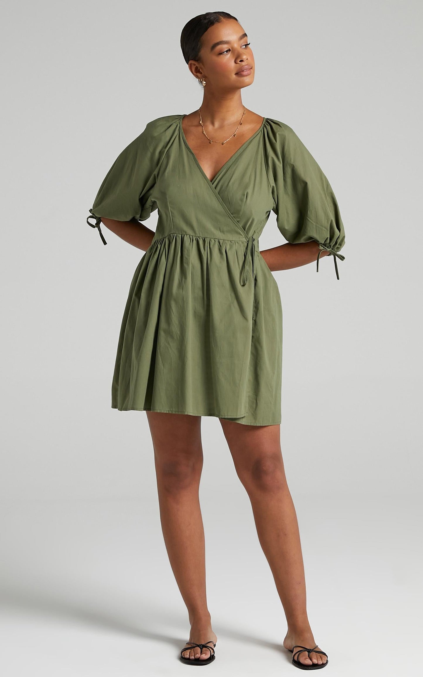 Veronnie Dress in Khaki